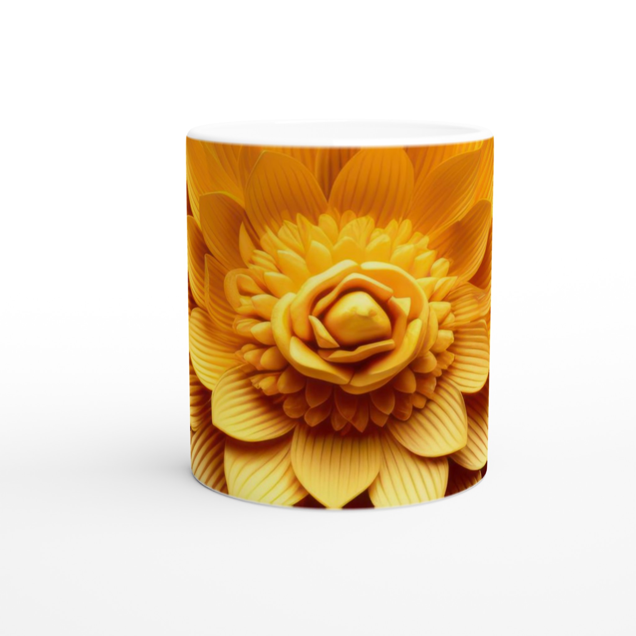 Elegant Vit 11oz Keramisk Mugg med Livfullt Blomstertryck – Välj Din Färg 8 074abb8b-46cd-4357-afc9-97913e57ab1b