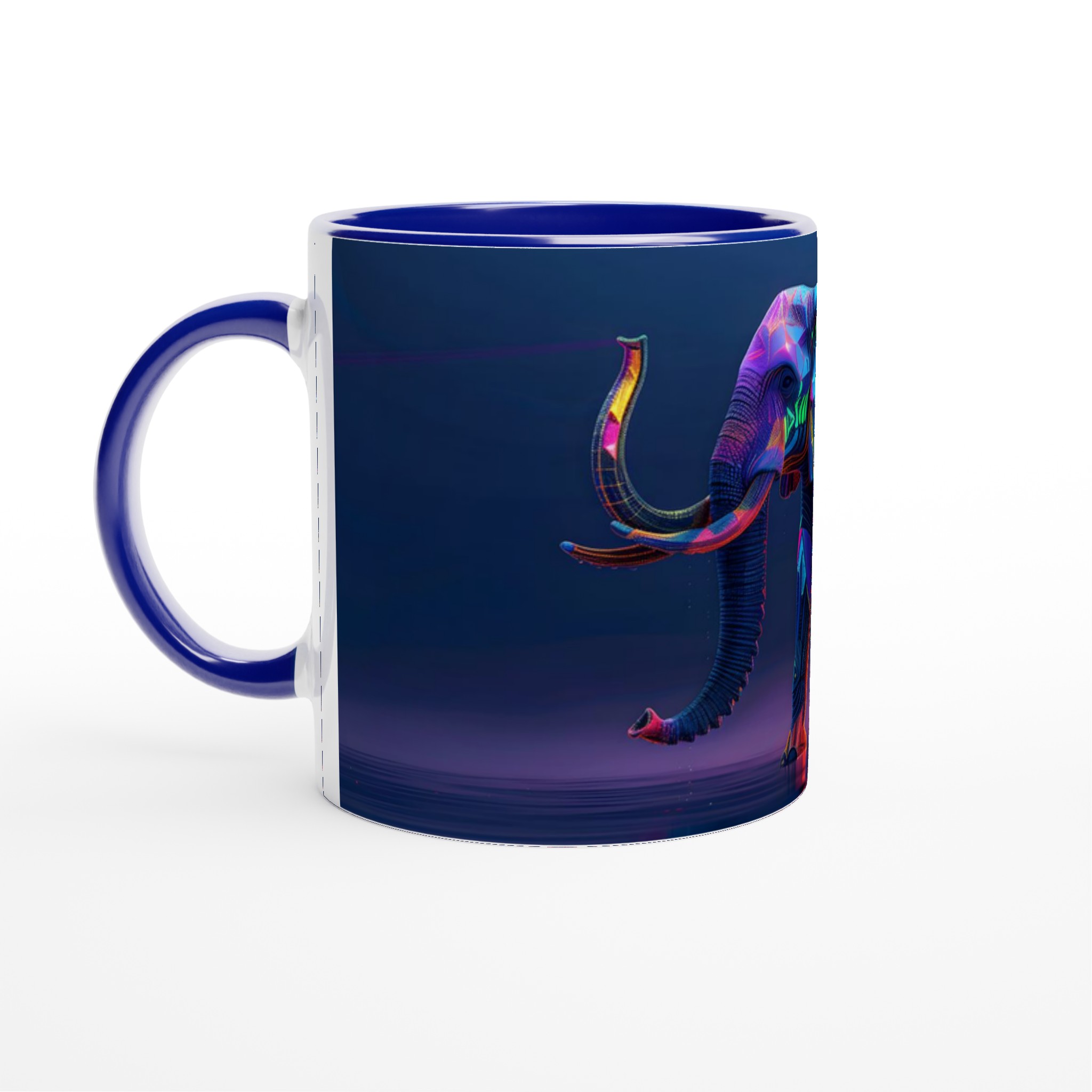 Neon Elefant Keramisk Mugg – Konstnärlig 11oz Kaffekopp i Flera Färger 2 0785fab9-b7f2-412a-aaf2-ec027362a7ef