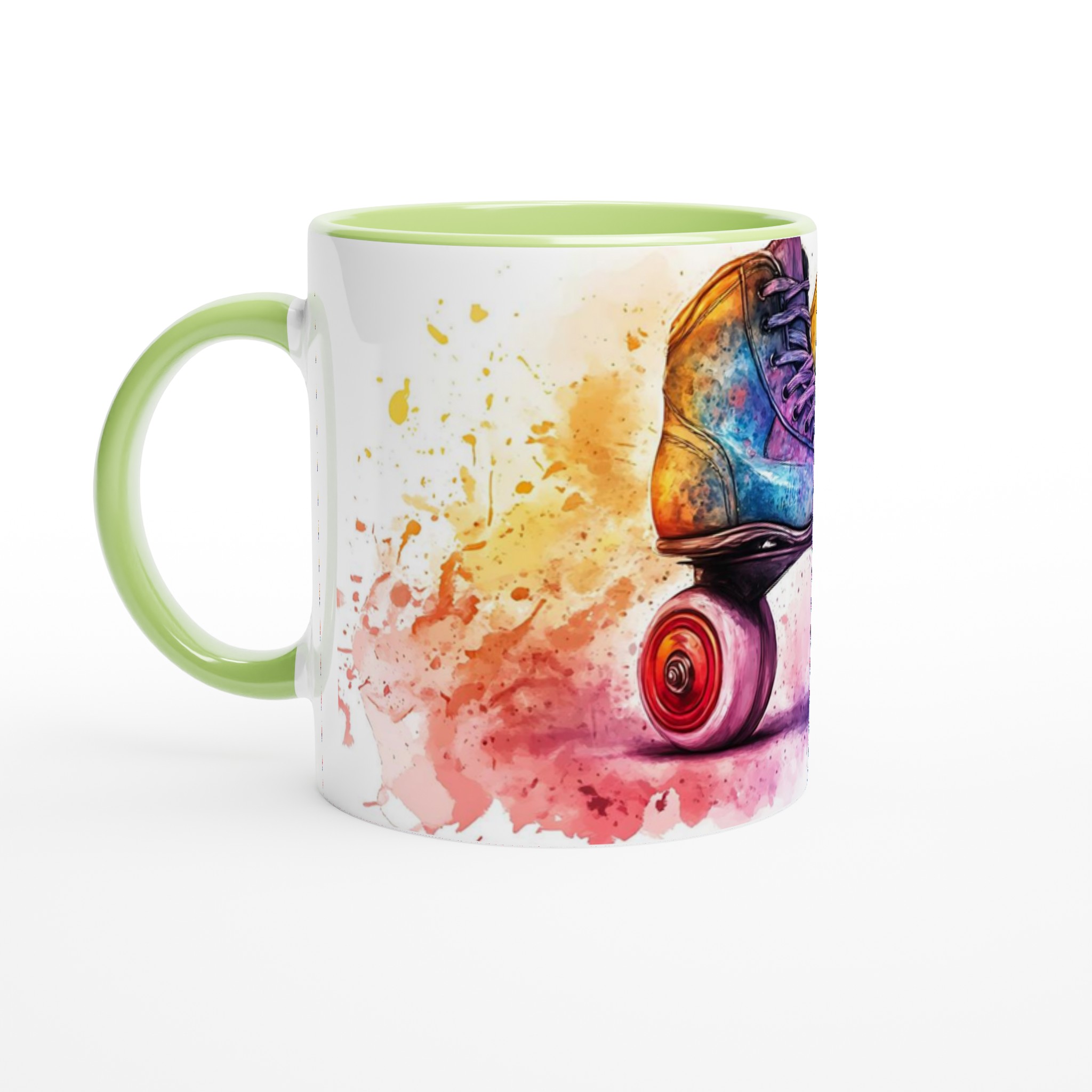 Retro Rullskridskor Akvarell Mugg - Färgexplosion för Kaffestunden i Valfri Färg! 7 0787e6f4-a979-4d1b-af5a-8f6dfcc585fe