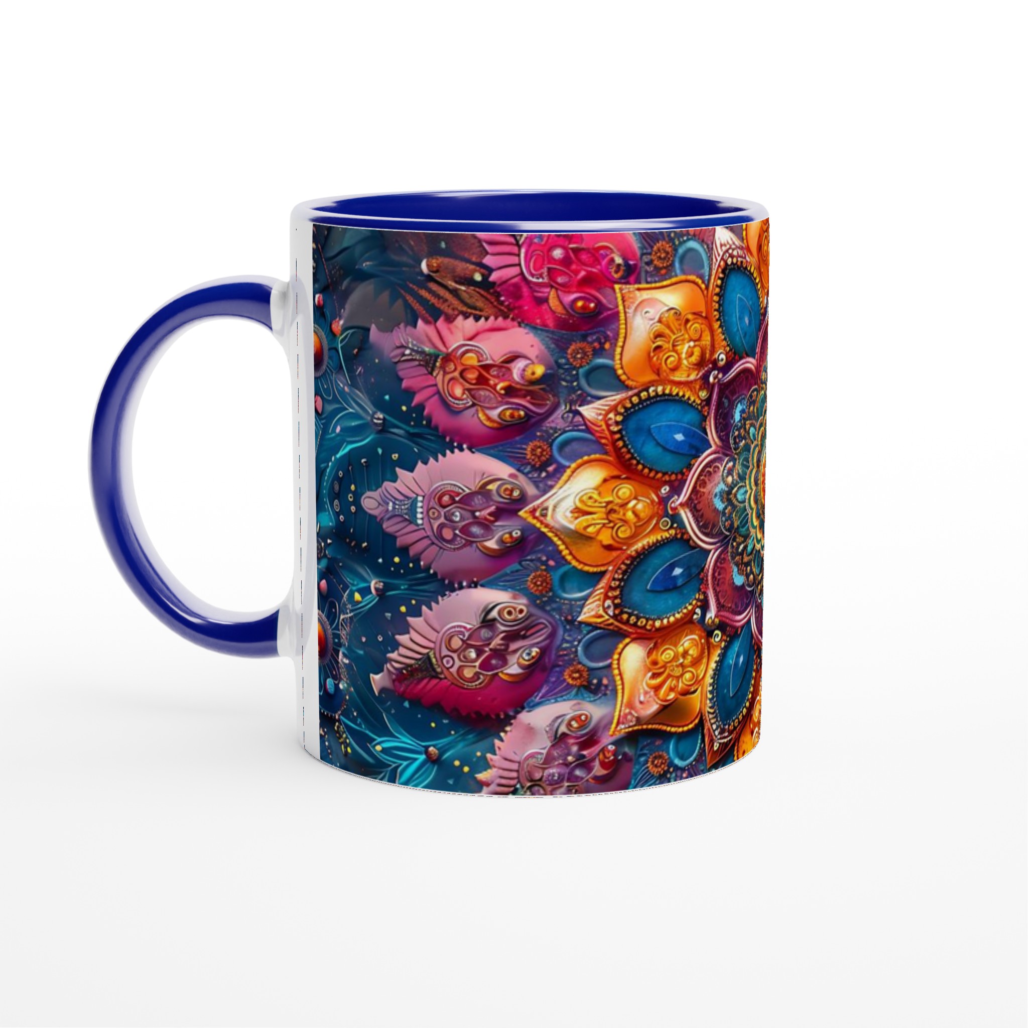 Mandala Magisk 11oz Keramikmugg – En Explosion av Färg & Mönster för Din Favoritdryck! 2 0791566e-439e-401c-bea0-5ba62a38a69b