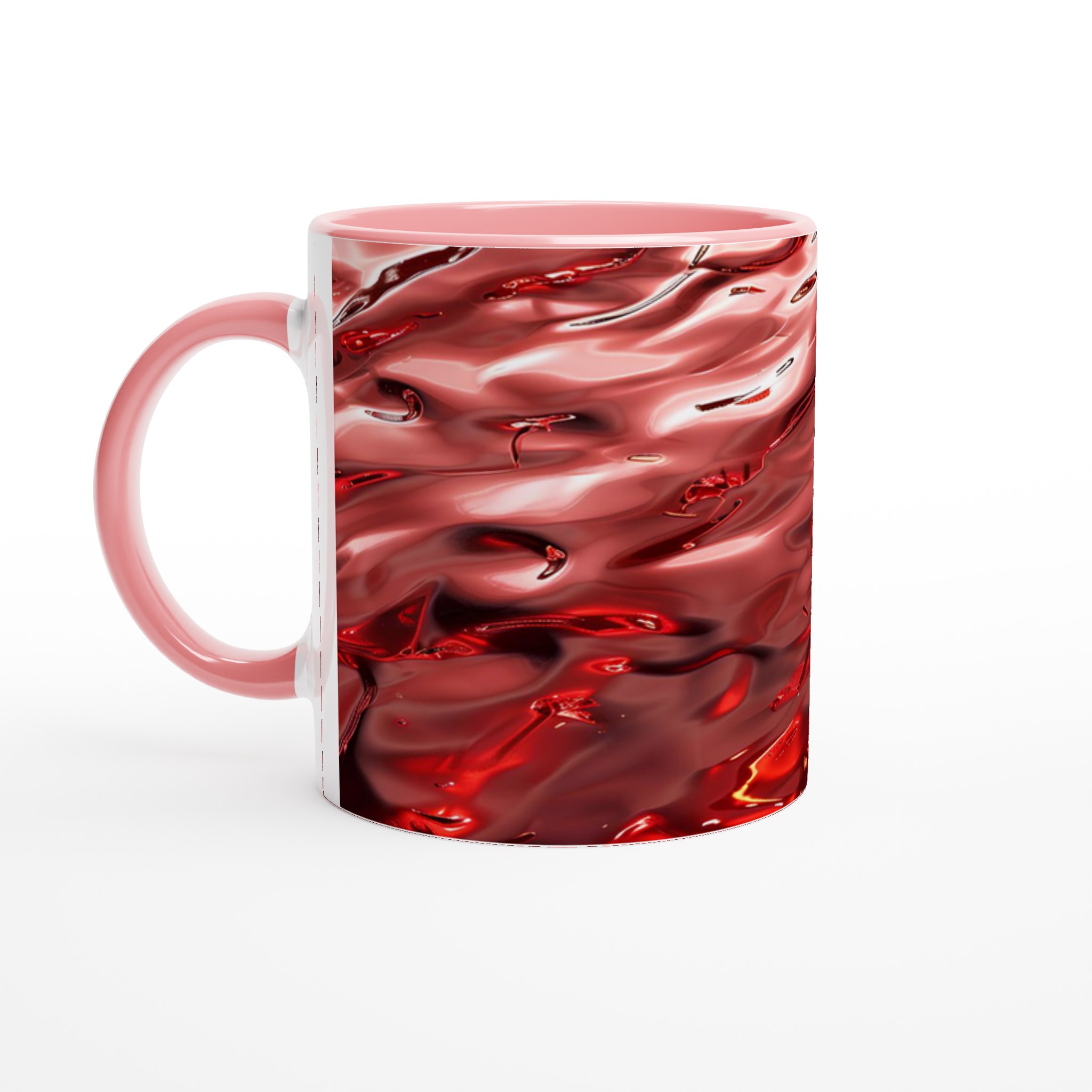 Abstrakt Röd Känsla 11oz Keramisk Mugg – Ge Din Kaffestund En Konstnärlig Touch, Välj Din Färg! 6 07967357-4231-4aab-a2f7-c8f67fca704c