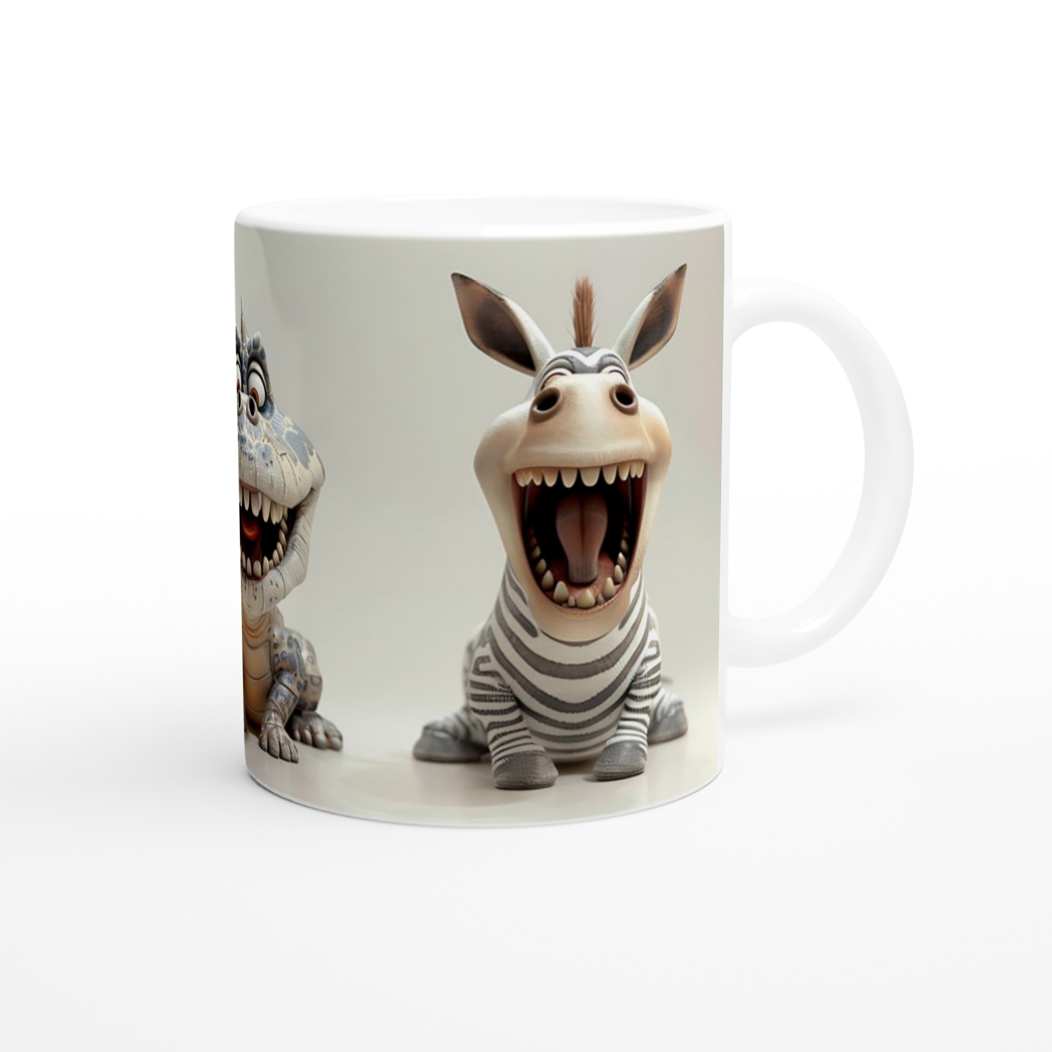 Vilda Vänner Keramikmugg – Roliga Däggdjur & Dinosaurie Design i Valfri Färg! 9 079ef34e-d781-4048-a3a8-5ea0161c1255