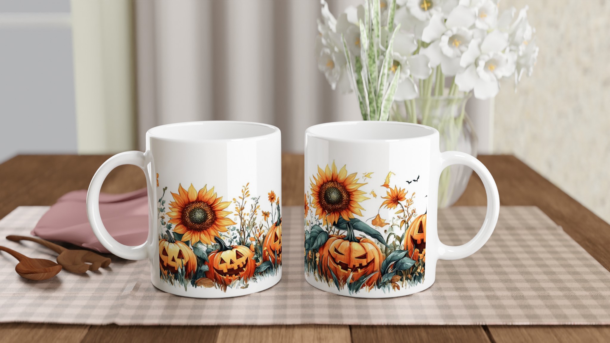 Mysig Halloween Mugg – Pumpor & Solrosor i Vattenfärg | Välj din favoritfärg! 10 07c5d379-2624-444e-b6f8-74c6228d5f8b