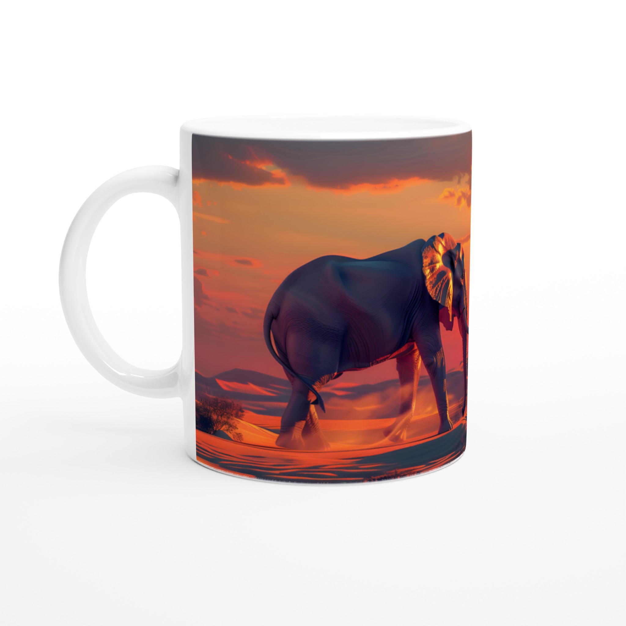 Majestätisk Elefant Mugg – Safari Solnedgång Design i 7 Färgstarka Nyanser 1 07d657ef-13bb-41c2-8a70-950aabb0f3e4
