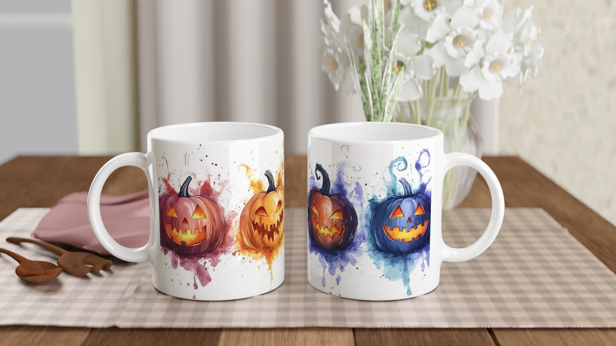 Färgsprakande Halloween Pumpa Mugg – Spöklikt rolig keramikmugg i ditt val av sju livfulla färger 10 0811fe5a-4066-4579-9a46-9d6c9b47deed