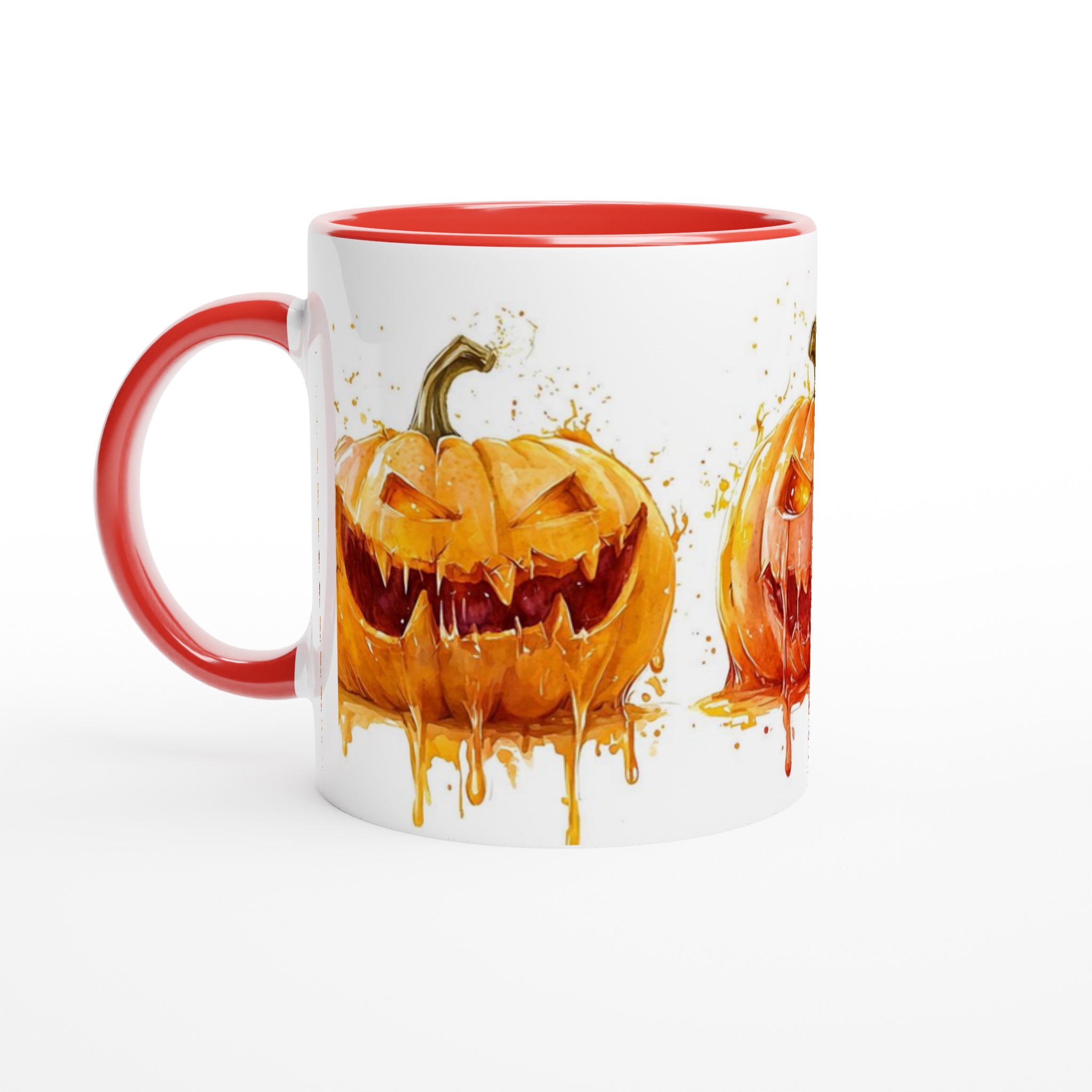 Spooky Watercolor Pumpkins: 11oz Keramisk Mugg för Halloween-mys i ditt val av sju skräckinjagande färger! 5 0834772d-7fbb-4539-bd5b-1d28f5170b9c