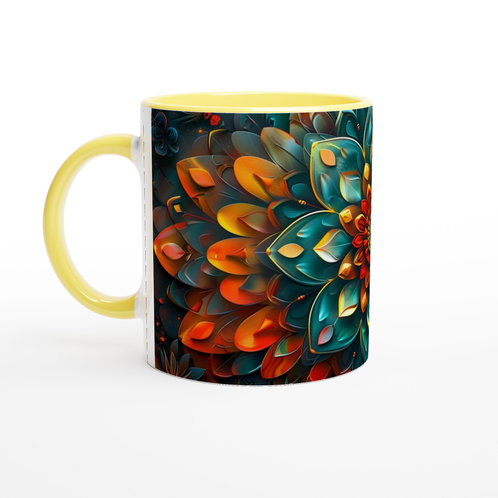 Abstrakt Mandala 11oz Keramikmugg – Strålande Design för Kaffe & Te i Flera Färger 3 084706de-c855-4f9c-8535-45bc4ae7ffc7