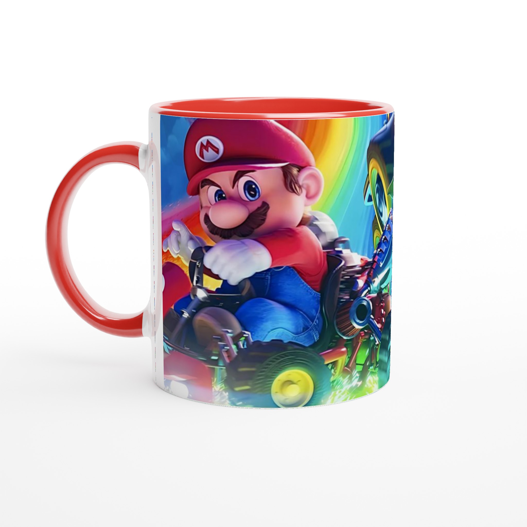 Vit 11oz keramisk mugg med inspirerande spelmotiv i regnbågens färger 5 084bd0ad-3a49-4c68-a8d6-1cd406d4aa4b