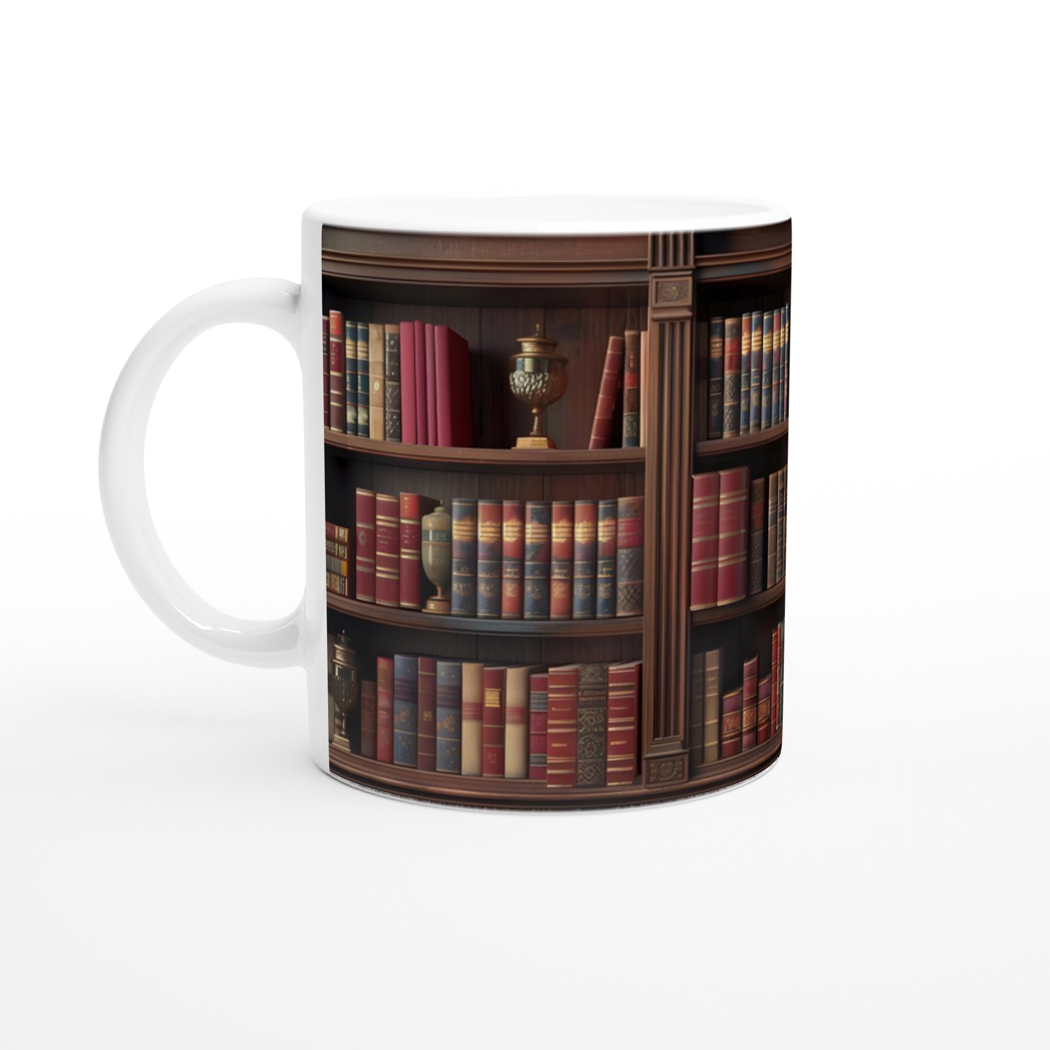 Biblioteksnostalgi – Klassisk Keramisk Mugg för Bokälskaren, Välj bland Flera Färger 1 08cdd66b-6d62-4bf2-b38f-a42c61649e9b