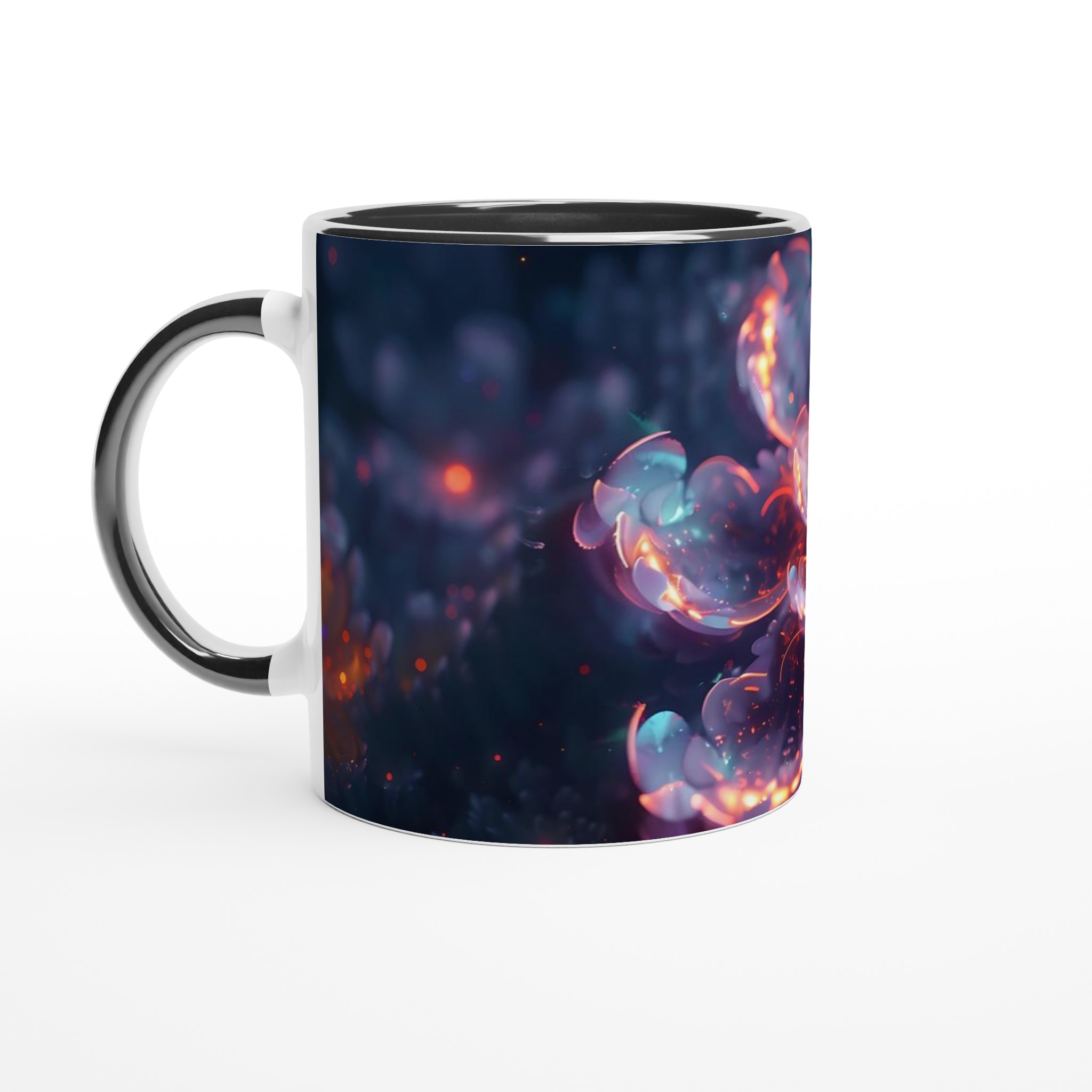 Abstrakt Neonblomma 11oz Keramisk Mugg – Lysande Design, Välj Din Färg! 4 08fe36ed-b8bb-450f-9ed0-5c2b336e59da