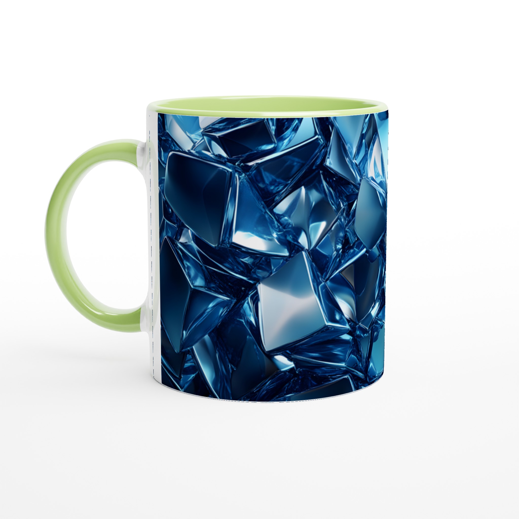 Glänsande Blå Kubism Keramikmugg – Din Kaffestund, Din Färg! 7 0903fd8a-a4ce-440a-a9c0-c759b0c8d6d2