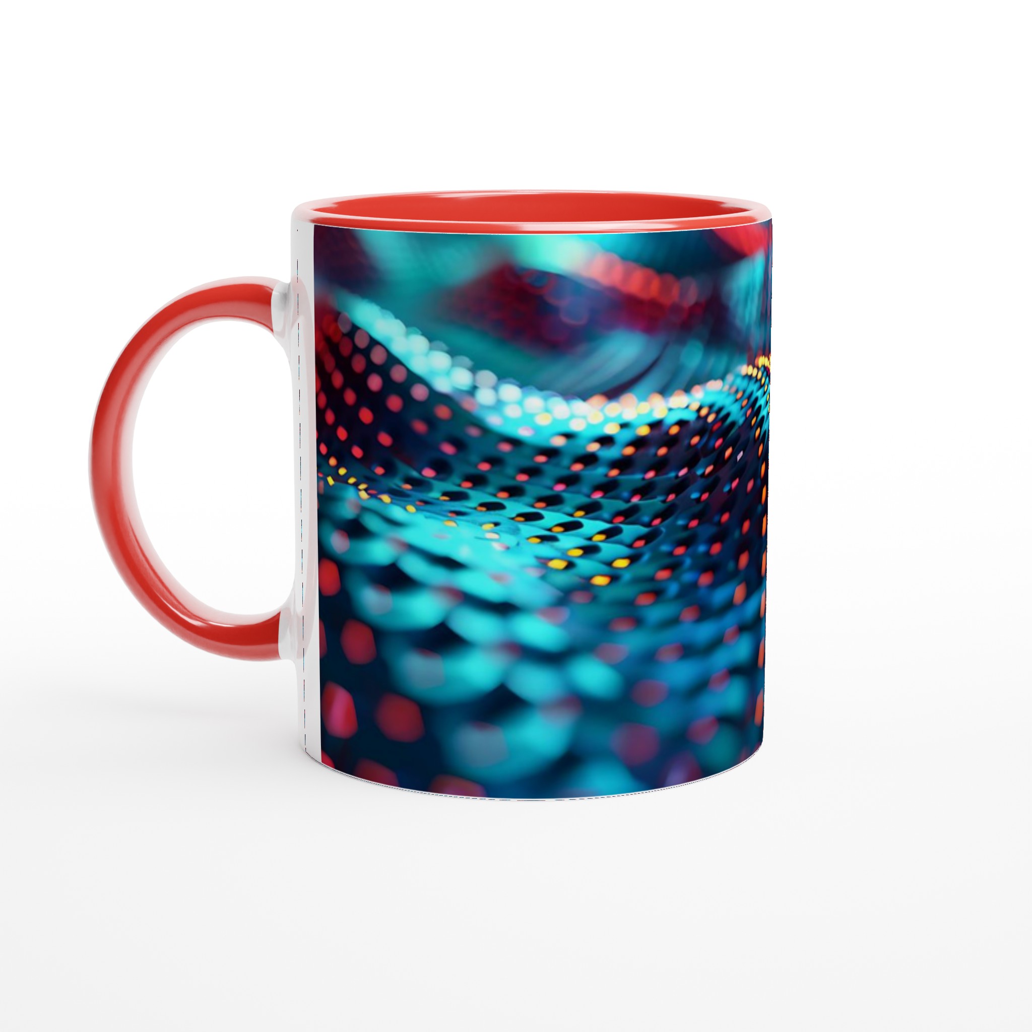 Abstrakt Neonvågor Keramikmugg – Lysande Mönster i Blått och Orange, 11oz 6 09358b9b-609a-4bcb-9e68-6e57d9f1c7c5