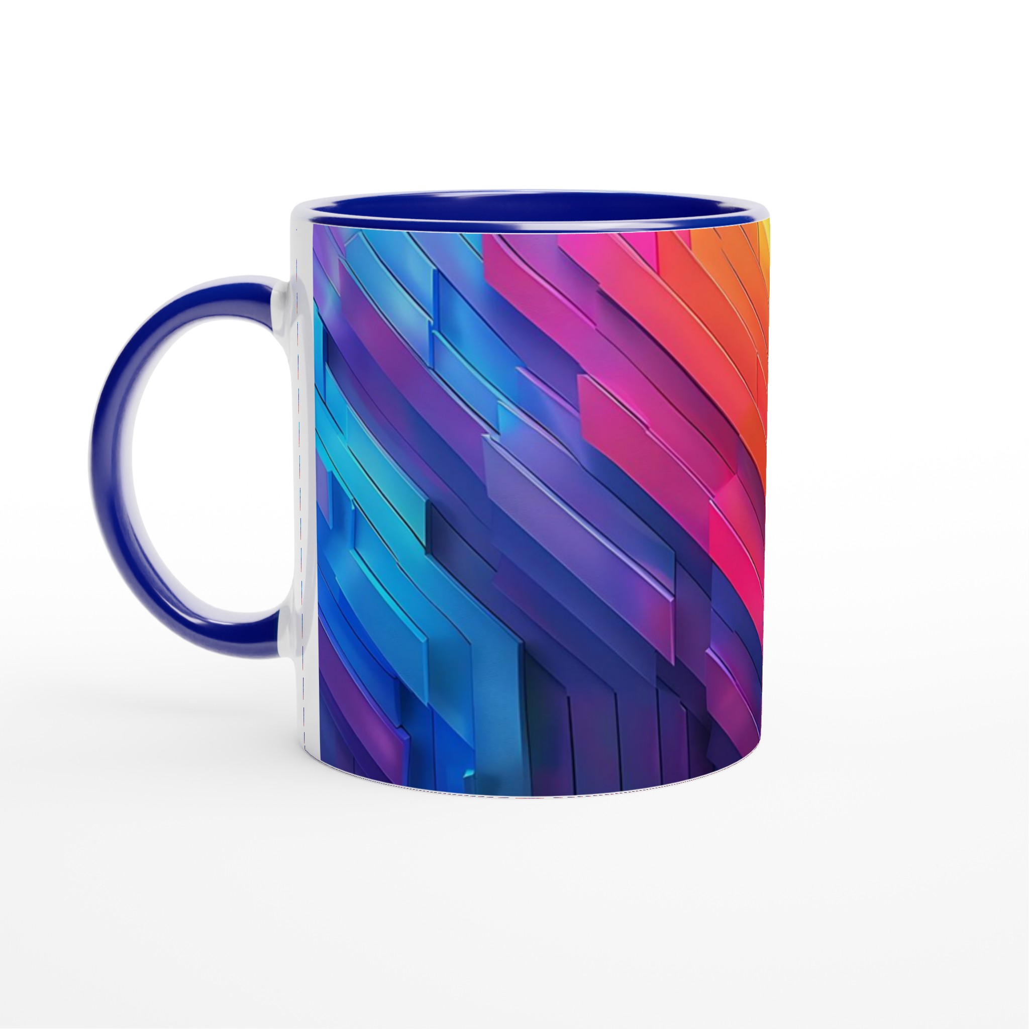 Abstrakt Chevron Mugg - Färgsprakande 11oz Keramikmugg för Modern Stil i Valfri Färg 2 096d992e-d3d7-4adf-baec-9df16c0d7c35