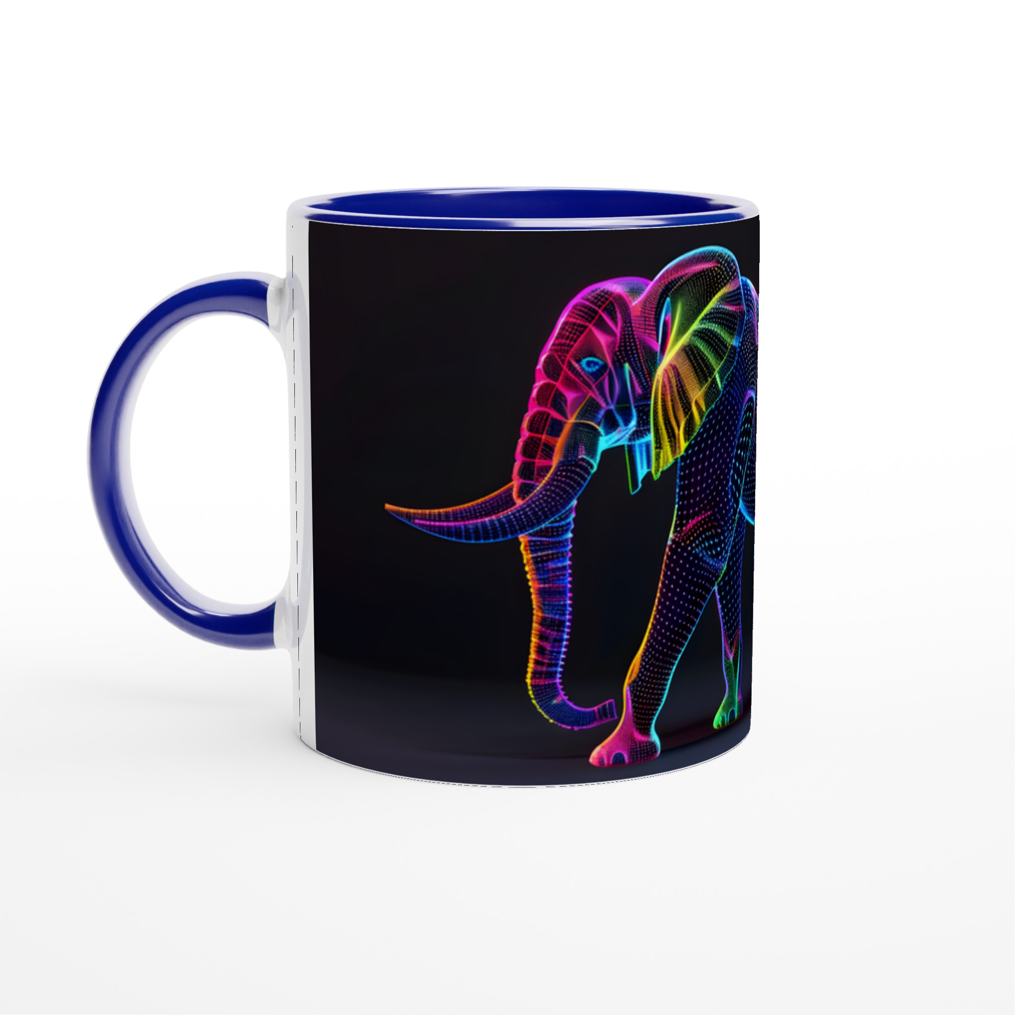 Neon Elefant Konstmugg - 11oz Keramikmugg i din valfria färg! 2 097ecc8c-2c1c-49a6-8e9a-3d6008eab725