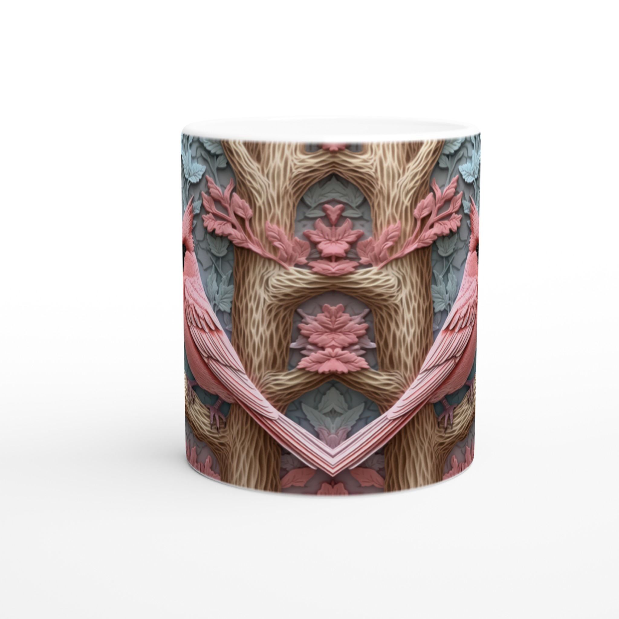Elegant 11oz Keramisk Mugg med Pastellfågelmotiv – Välj Din Färgblandning 9 098a5000-edb0-4b19-b72e-4e4a2331d7b7