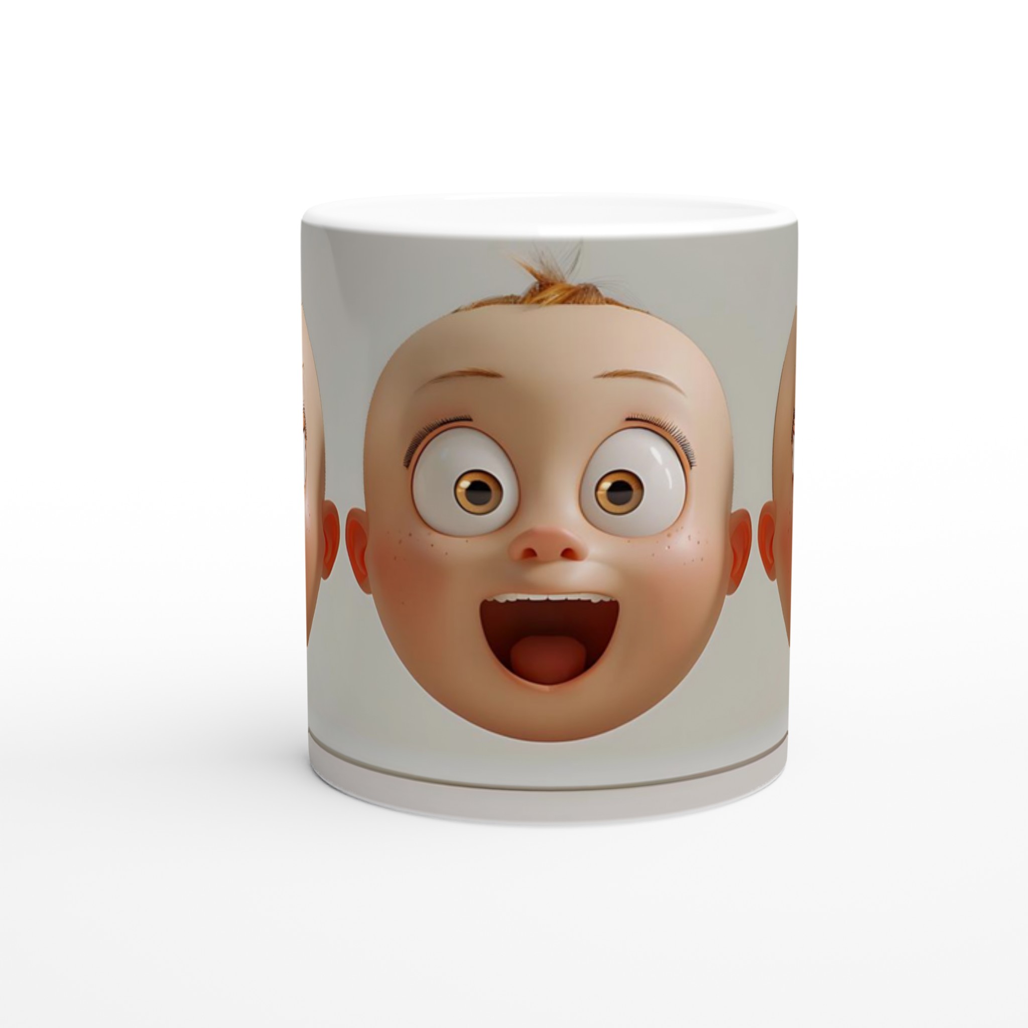 Förvånad Babyansikte Keramisk Mugg - Rolig Design i Flera Färger 8 0996802d-8eca-40fb-85b9-915c220c90bf