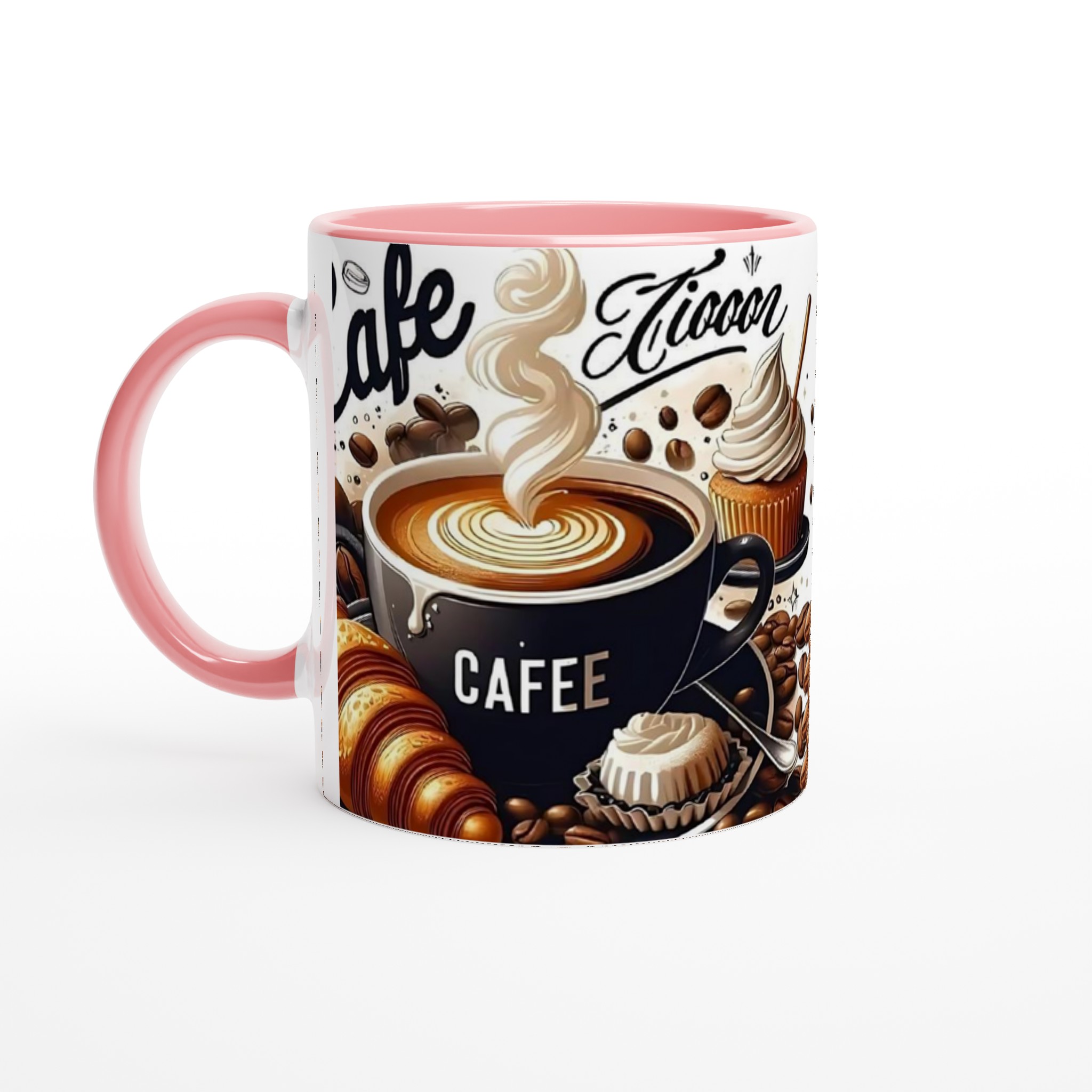 Vit 11oz keramisk mugg med kaffemotiv – välj din favoritfärg för varje kaffestund 6 09d60b83-e845-4697-a1c6-8c3c8d988563
