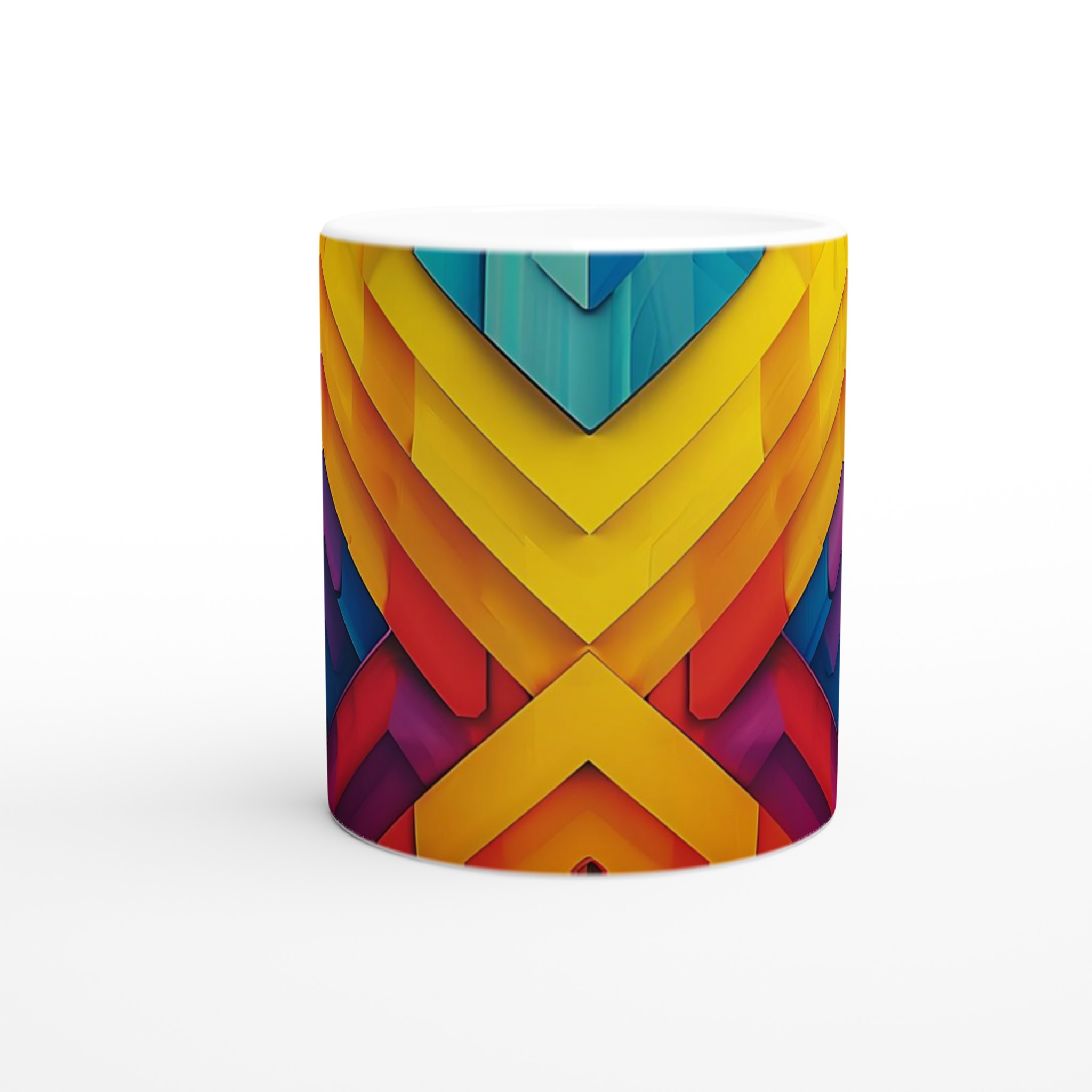 Abstrakt Mosaik Keramikmugg - 11oz, Levande Färgval 9 09dbba70-c9d4-40d6-acb4-f903708669b5