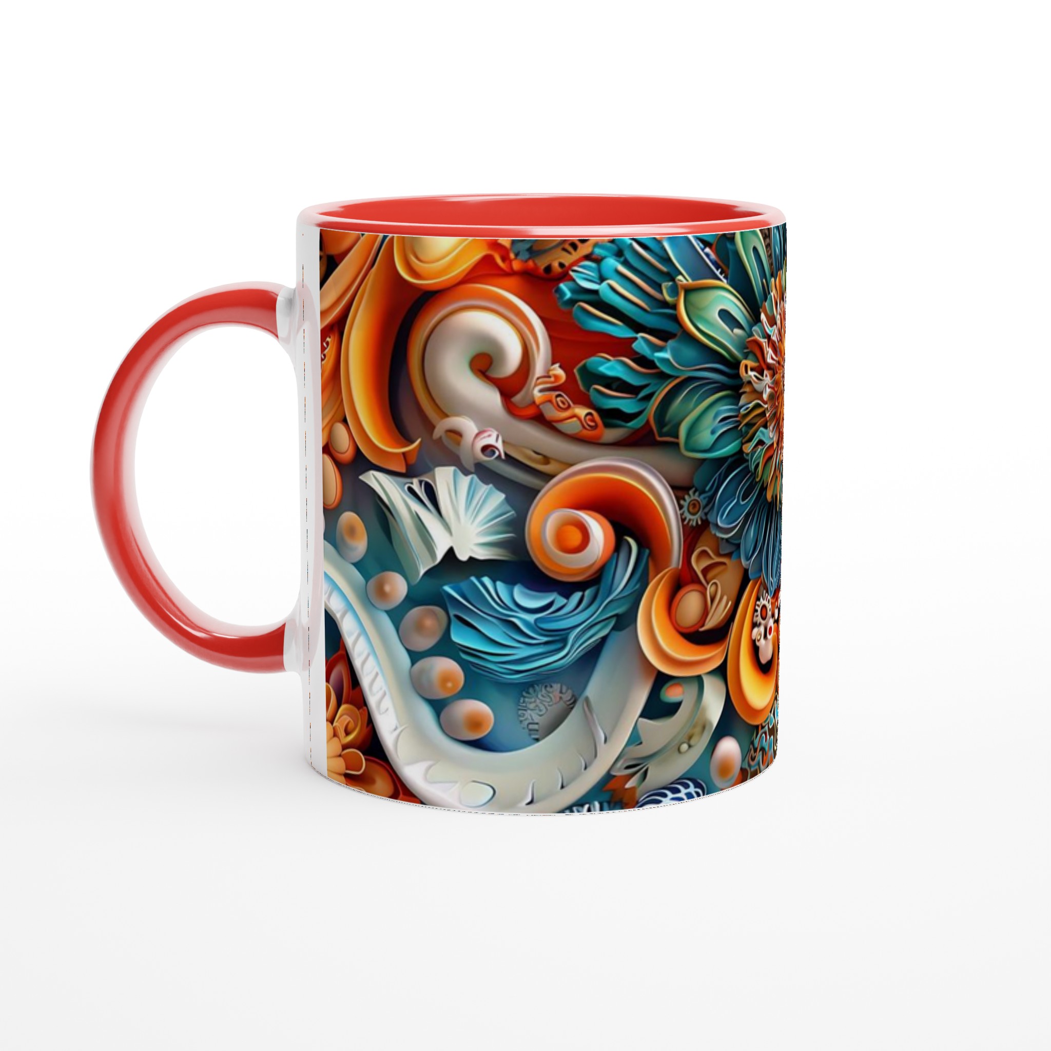 Abstrakt Mandala 11oz Keramikmugg – Livliga Färger för Din Kaffestund 5 09df1980-175b-41fd-ab94-55c2c75b2998