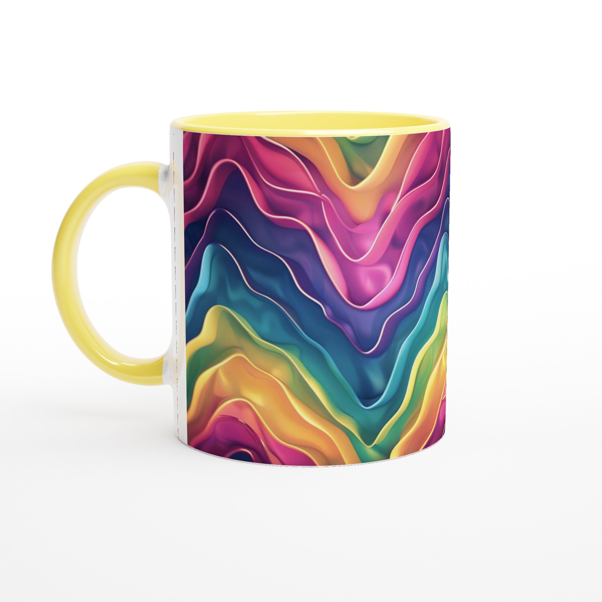 Färgsprakande Våg Mugg – 11 oz Keramikmugg i ditt val av 7 nyanser 3 09f16880-ed9a-4f08-8643-4ffea6fcd966