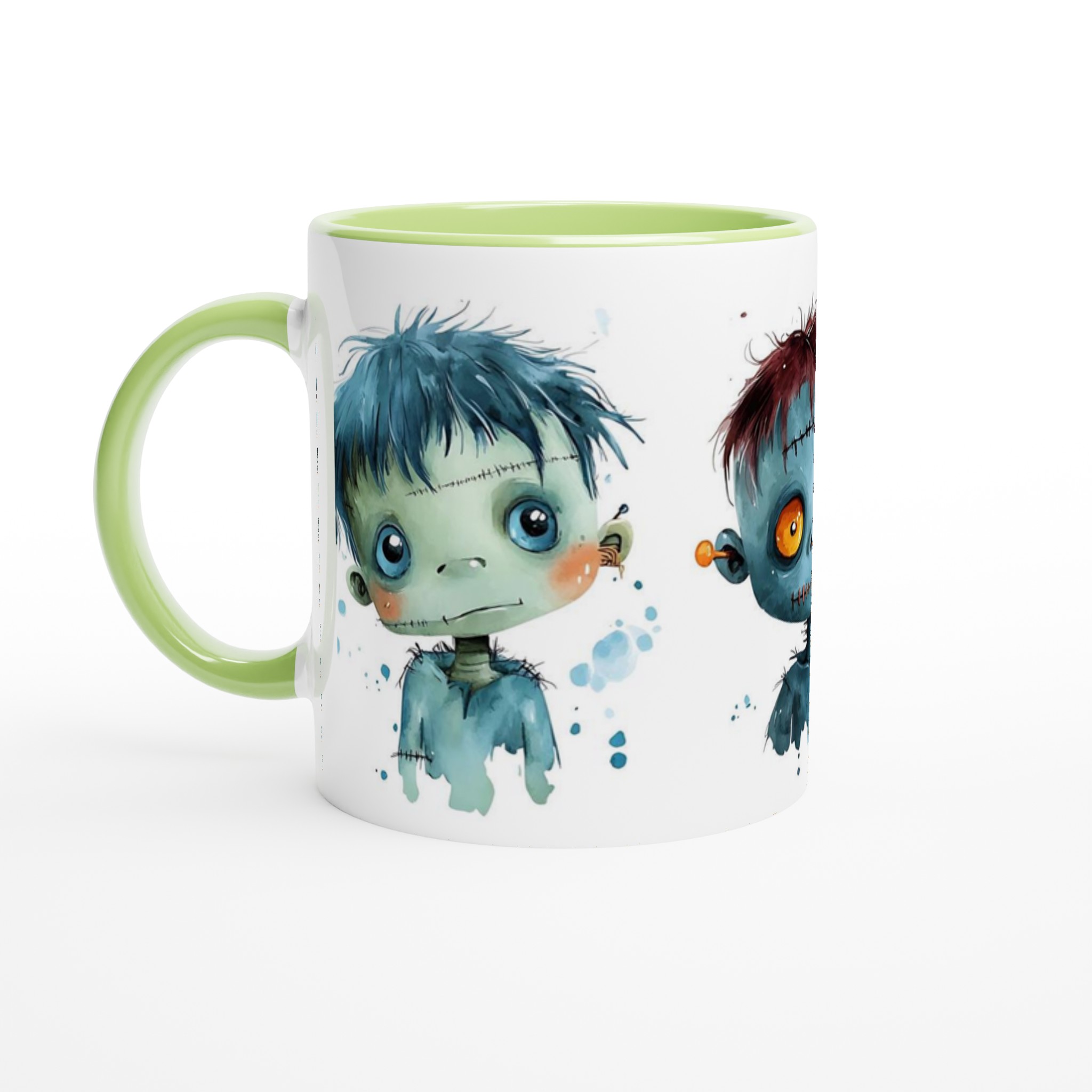 Söta Monster Vattenfärg 11oz Keramikmugg – En charmig detalj för din kaffepaus, välj bland flera färger! 7 09f76c66-488d-4bf0-93cf-c73a7e29d941