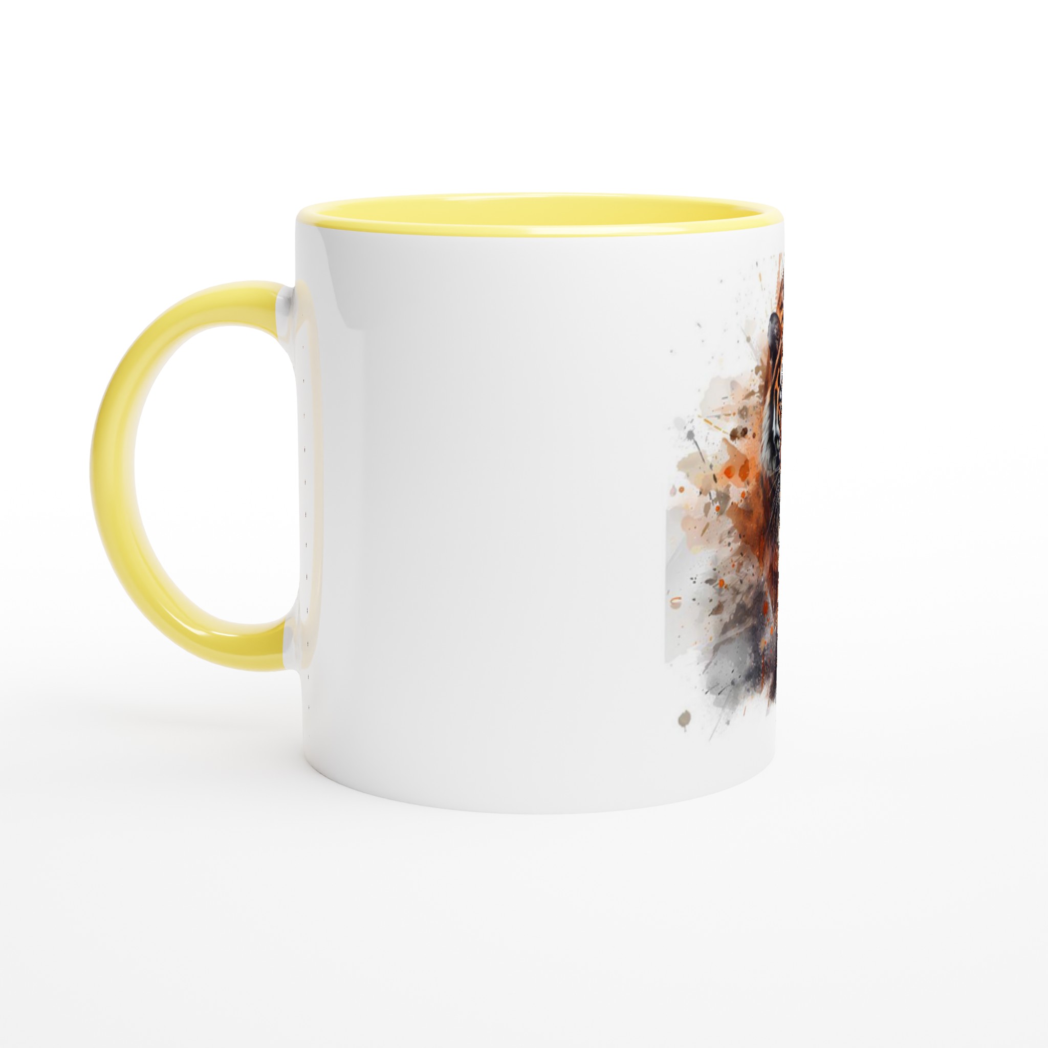 Majestätisk Tiger Akvarell 11oz Keramisk Mugg – Färgad Insida & Handtag i sex djärva nyanser 7 09fdf3ef-bac6-4b72-9f3e-dfb8ff840a37