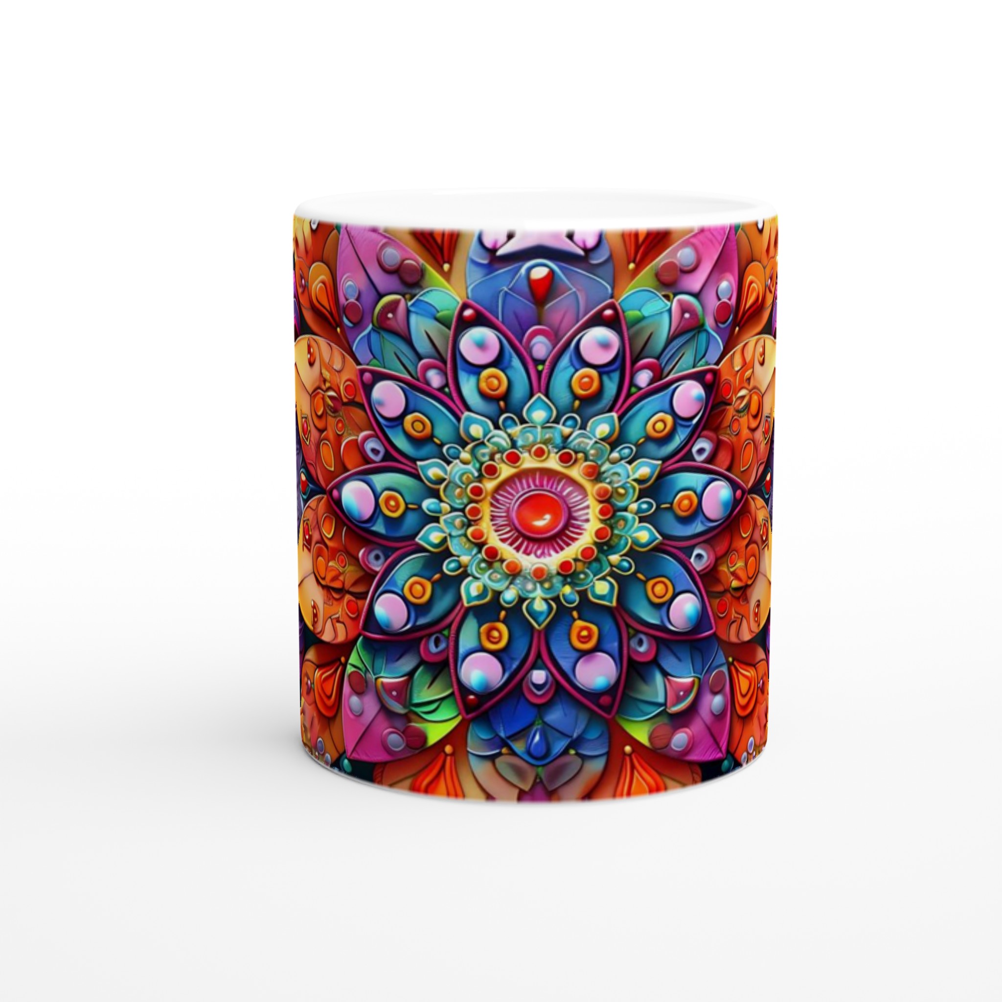 Färgsprakande Mandala Keramikmugg - 11oz Premium Designmugg för Konstälskare i Flera Färger 8 0a0bf9b7-a1c0-4e1f-ba4d-ca6e37aec30c
