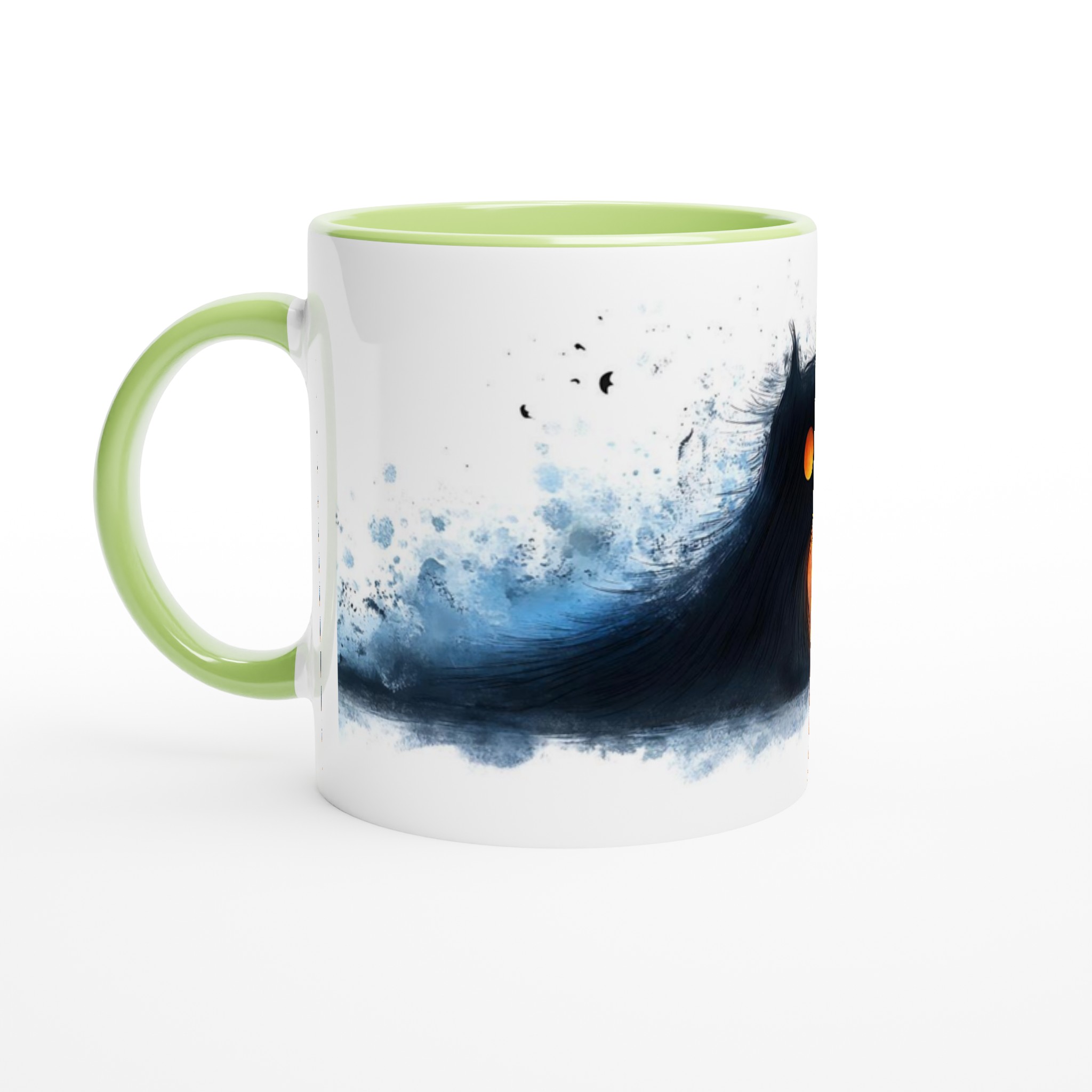 Mystisk Varelse Keramikmugg - Eld & Is Design med Lysande Ögon, 11oz Kaffe- & Temugg i Valfri Färg 7 0a1acbd6-a7d3-405a-aa30-16fd32e026be