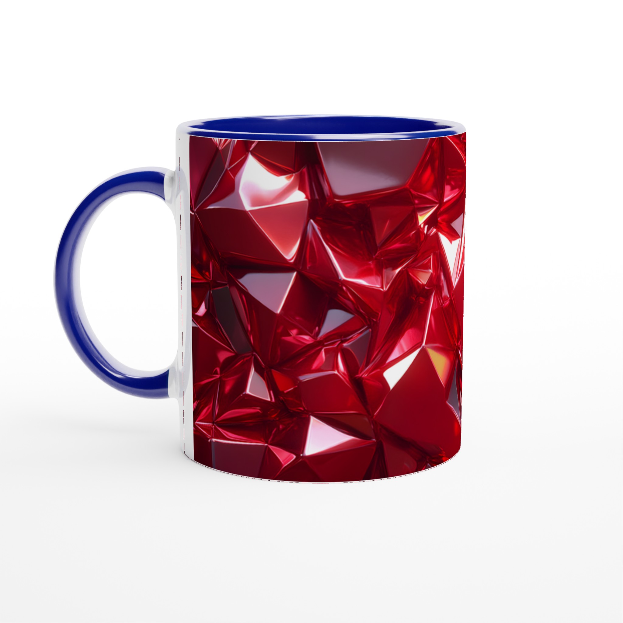 Rubinröd Fasetterad Keramikmugg – Glänsande 11oz Kaffekopp i Valfri Färg 2 0a2a20b1-b812-4210-80b1-5b44bbb54044