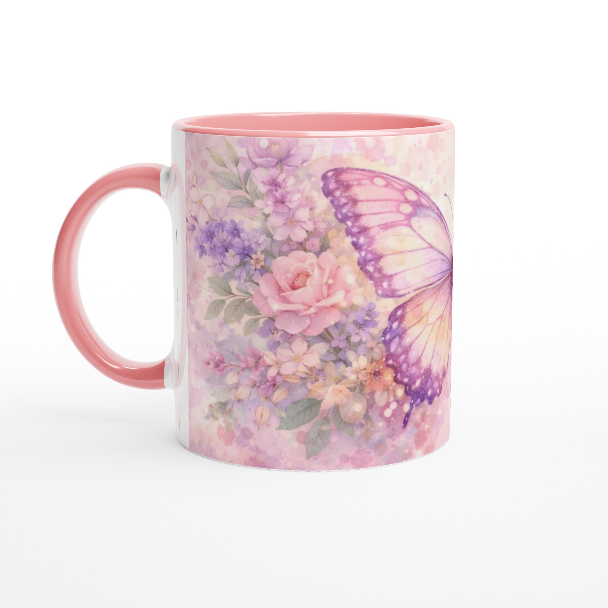 Elegant 11oz Ceramic Mug with Soft Pastel Butterfly & Floral Design 6 0a3b5a71-9588-4369-a169-ec9f2908d8b6