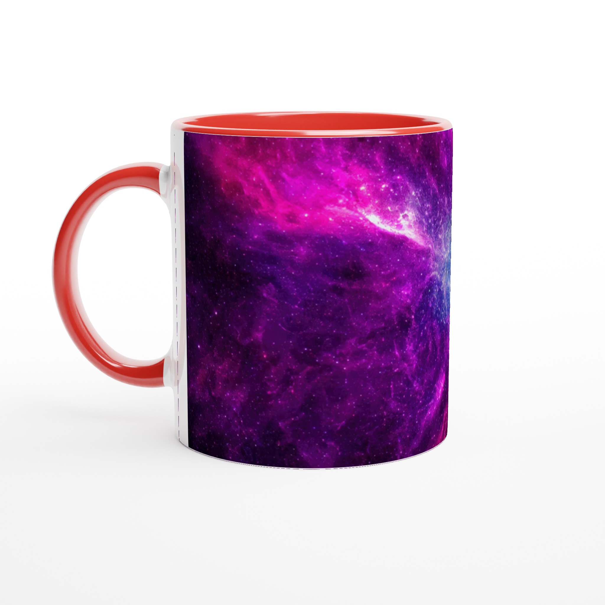 Vit 11oz keramisk mugg med galaxinspirerat motiv – välj din favoritfärg för en unik start på dagen 5 0a648d1e-3b49-4f5f-89d9-fece38e2baf0