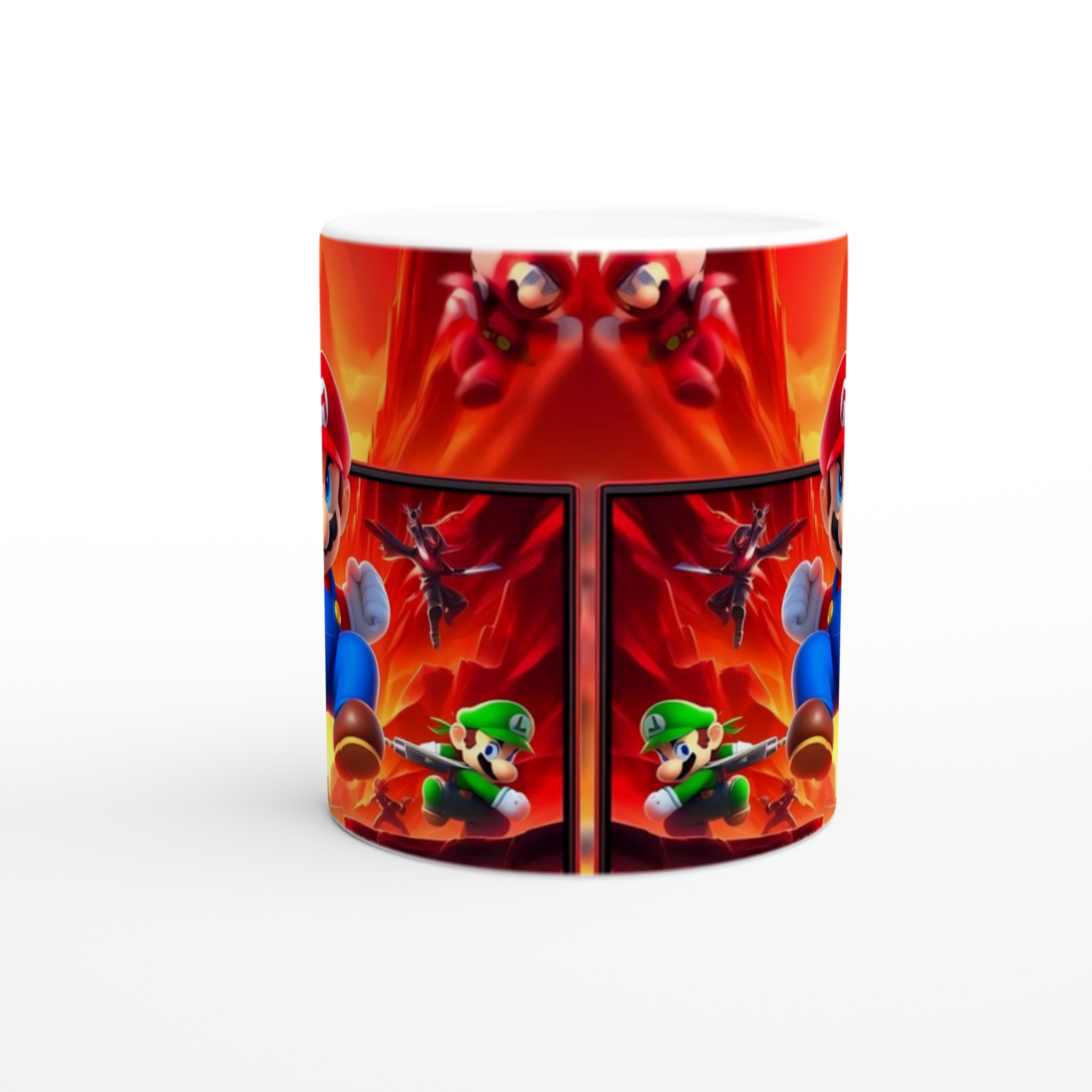 Vit 11oz keramisk mugg med livfulla spelmotiv i flera färgalternativ 8 0a6a2a14-47df-4190-b324-33a46af8b941