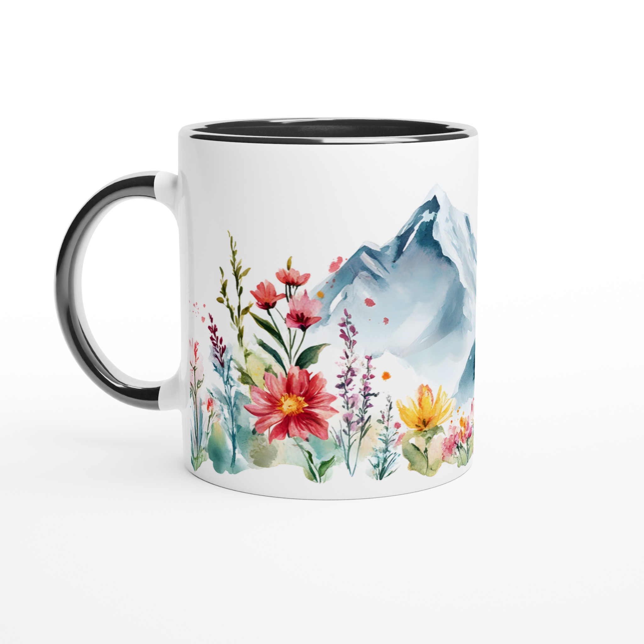 Akvarellberg & Vildblomma 11oz Keramisk Mugg – Njut av Naturens Skönhet i Varje Klunk 4 0ab485e0-5b2a-49a1-85ef-0a080df48e46