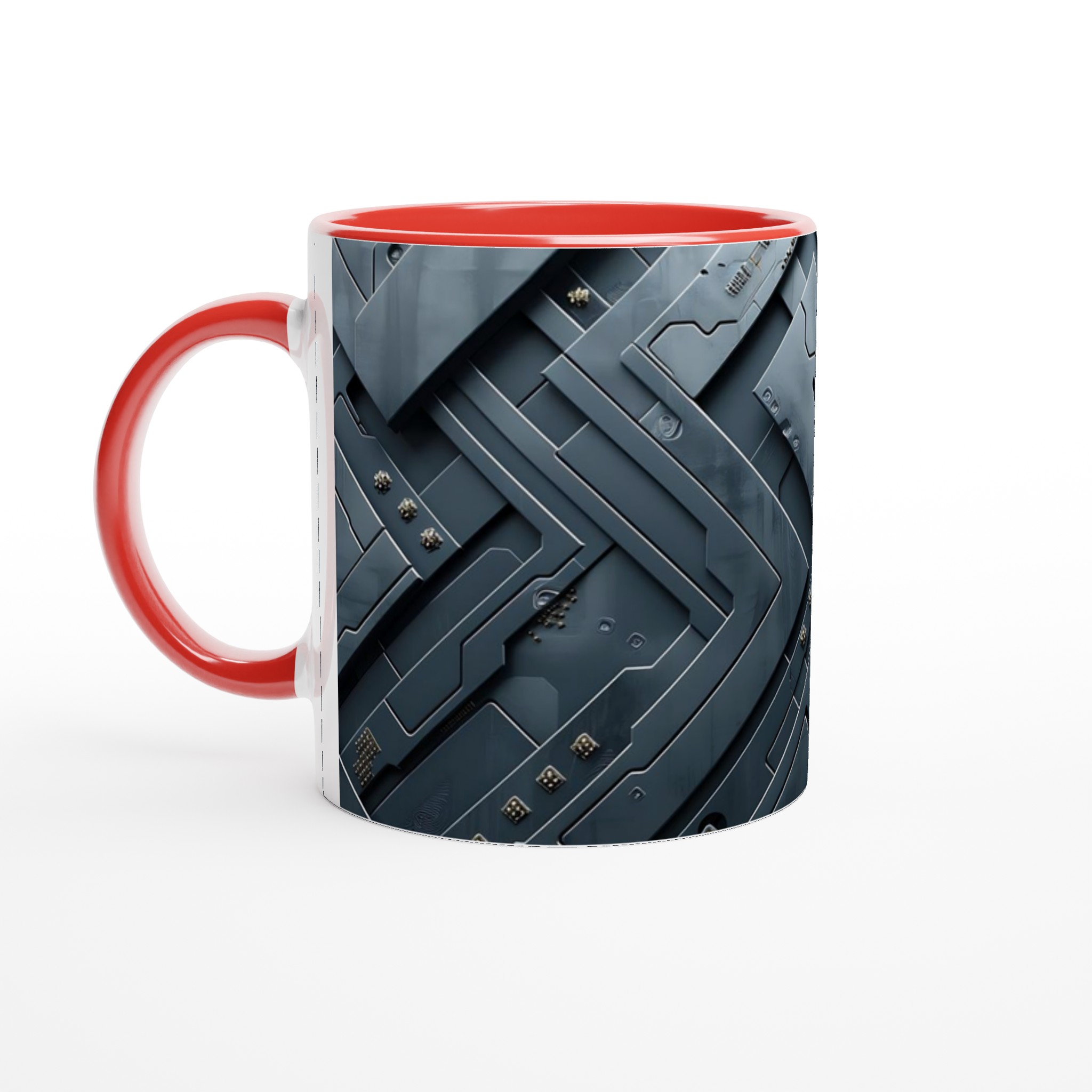 Kybernetisk Mugg: 11oz Keramisk Mugg med Futuristic Design – Välj Din Färg! 5 0ac7fc57-eaaf-432f-a84e-8932c9510f63