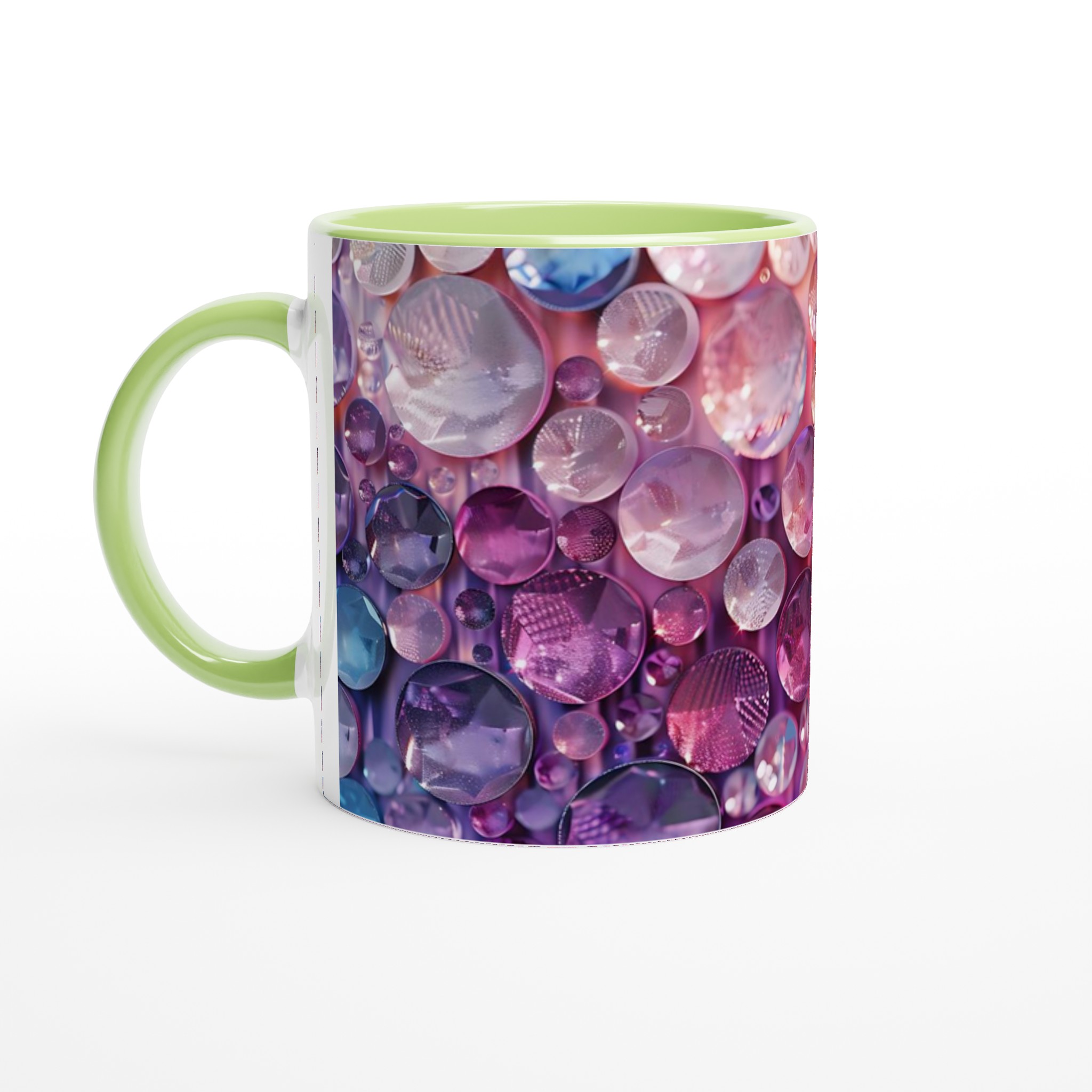 Glänsande Ädelstenar 11oz Keramisk Mugg – Lyxig Regnbåge för Din Kaffeupplevelse 7 0aca63ba-3386-40aa-92f1-26f46f6d4859