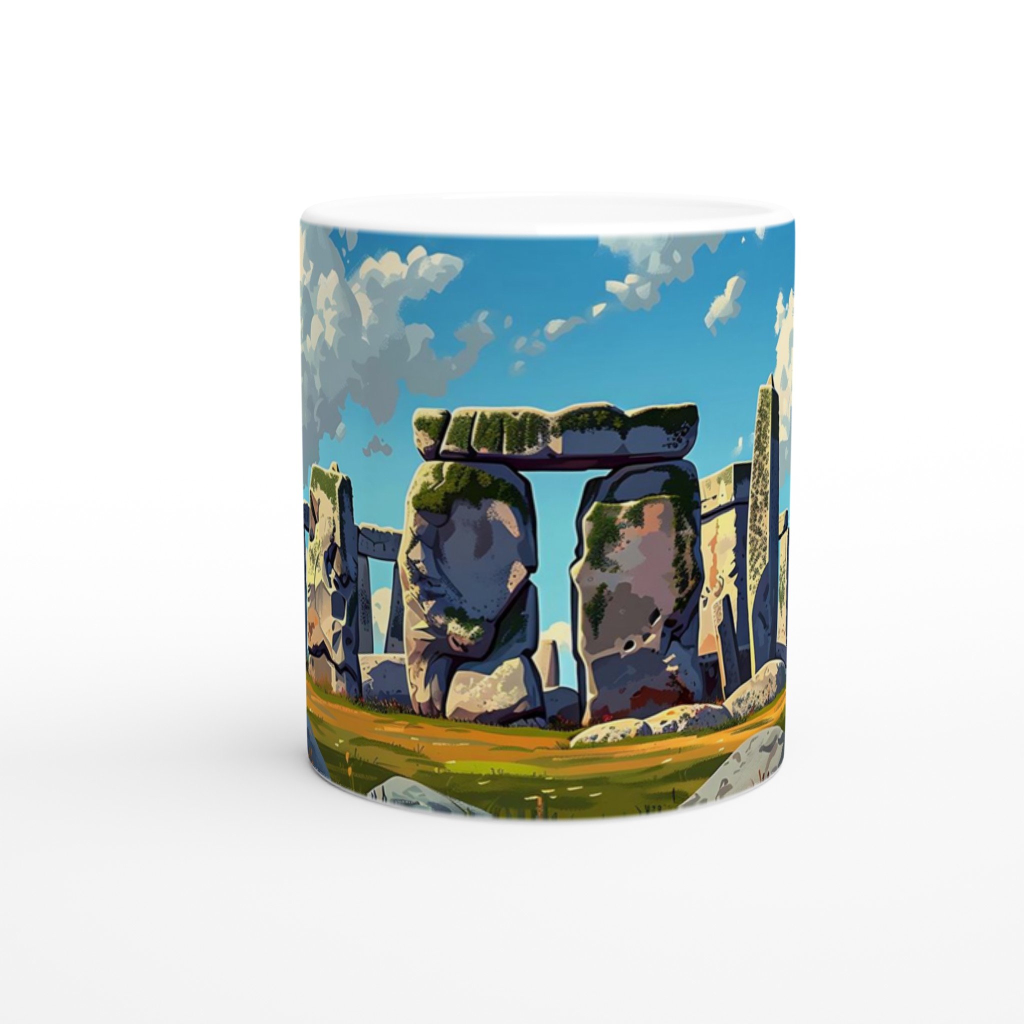 Stonehenge Inspired Keramisk Mugg – Konstnärlig Design i Väljfri Färg 8 0ae16ee7-6c46-4373-94b8-372ceddd007b
