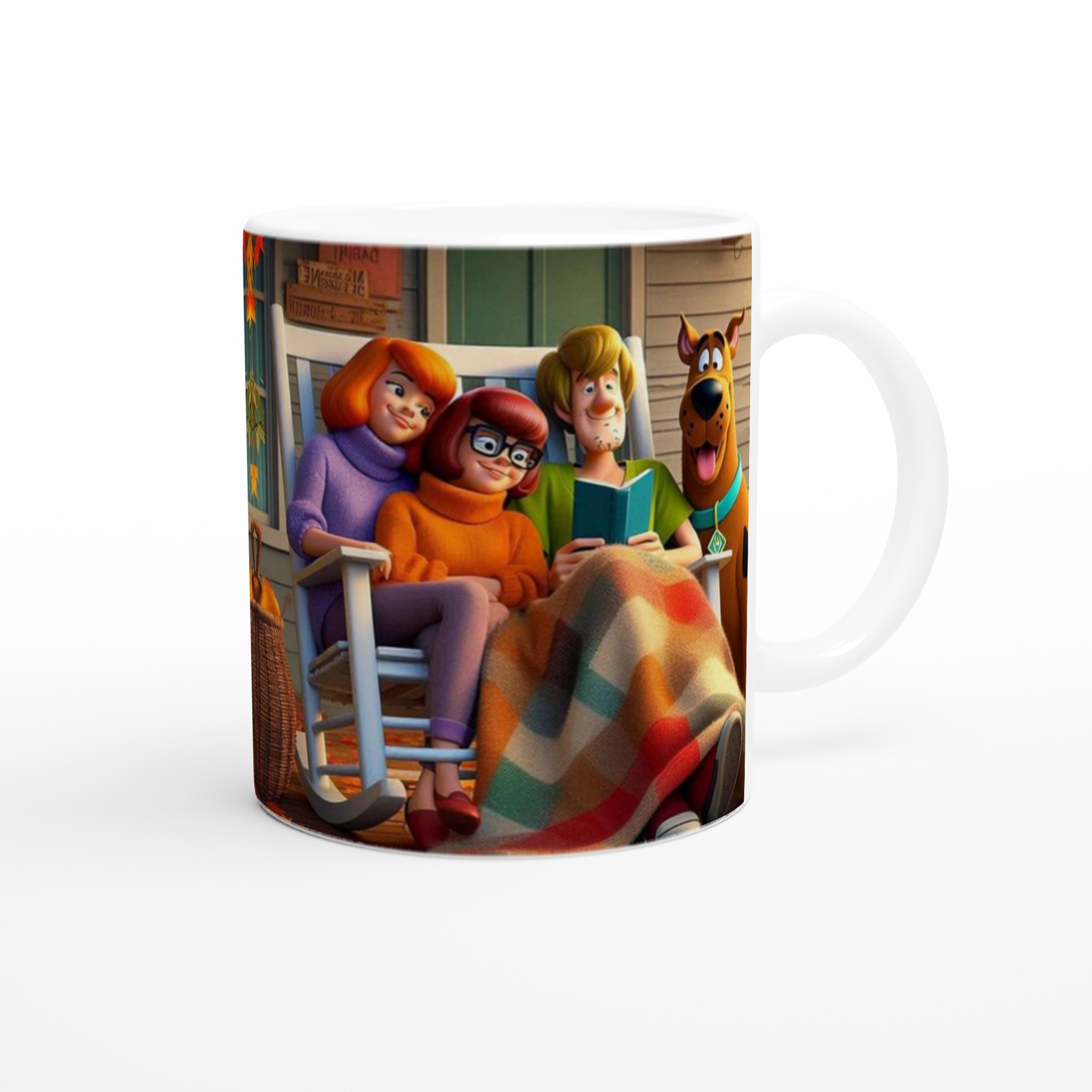 Vit 11oz keramisk mugg med värmande höstmotiv – välj din favoritfärg och gör kaffestunden magisk 9 0ae47610-3580-4823-a006-52031494d459