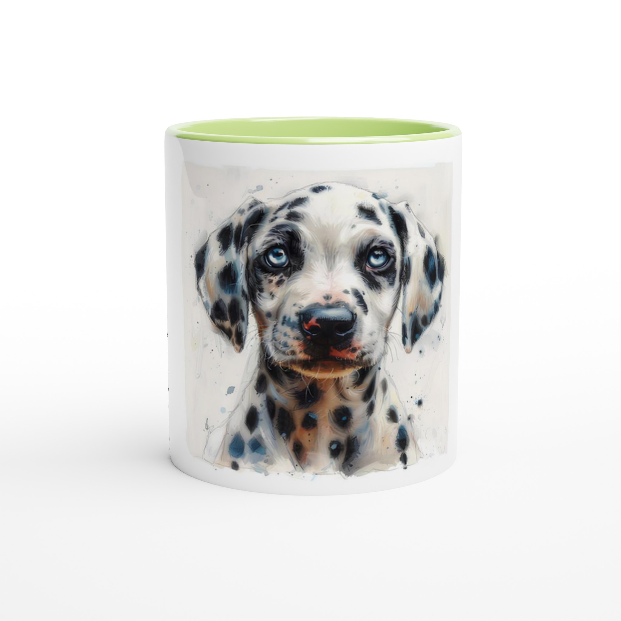 Vacker Dalmatiner Valp Keramisk Mugg – 11oz, Färgad Insida & Handtag i Flera Nyanser 4 0b0ff912-3f31-46d8-98c2-1ce355aee705