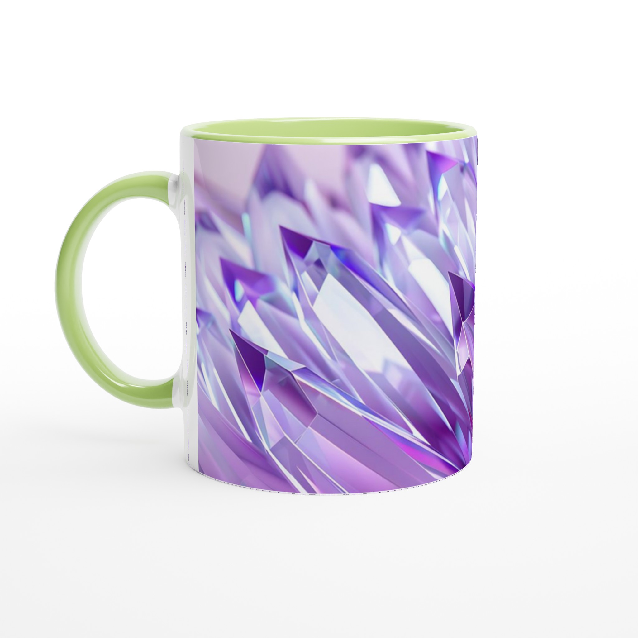 Glittrande Lila Prismamugg – 11 oz Keramisk Kaffemugg med Kristallklar Design 7 0b39e481-87fa-47a1-9fe7-7f5f103b4bce