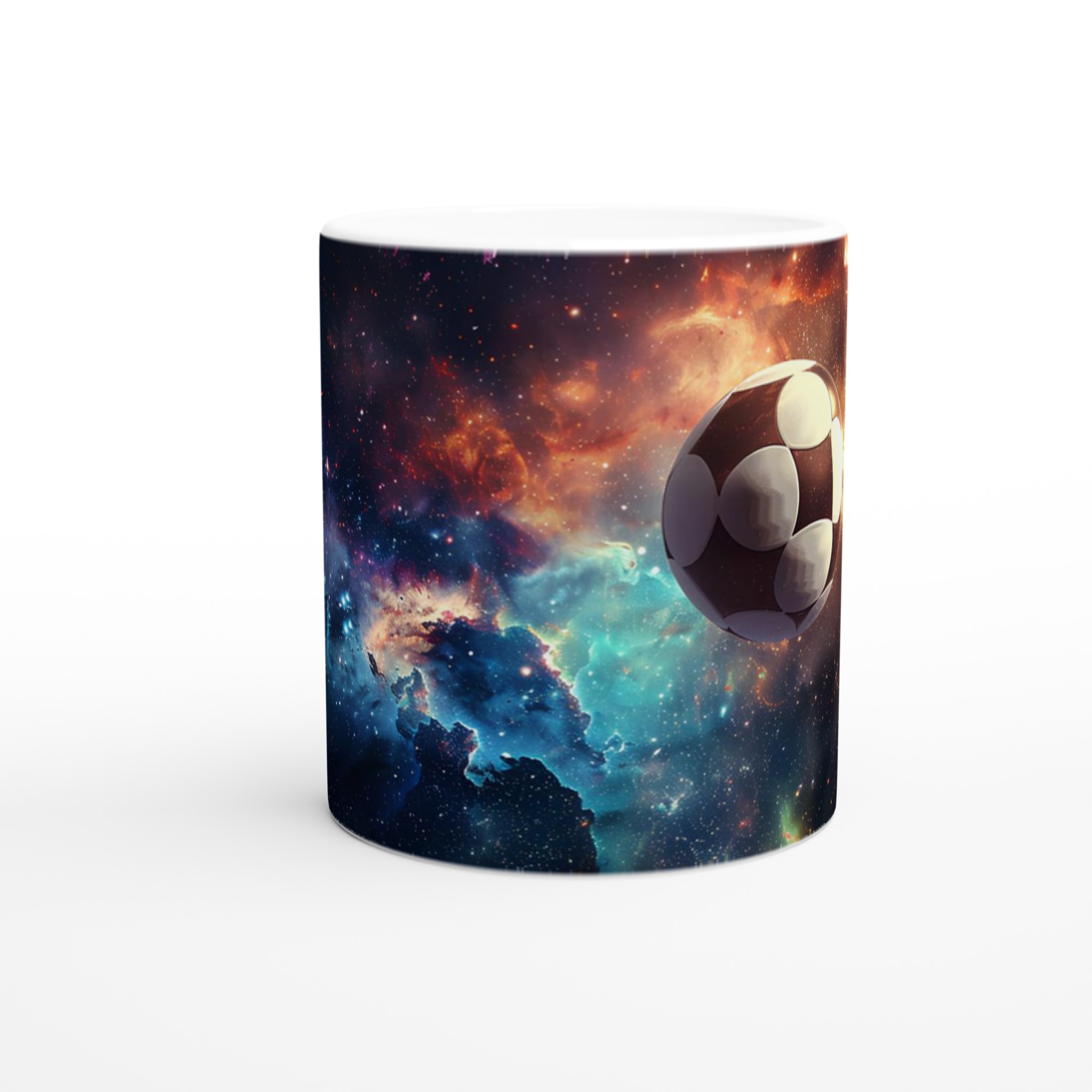Galax Mugg: Fotboll i Rymden – 11oz Keramikmugg för Stjärnspäckade Drycker i Valfri Färg! 8 0b3a1b69-e1dc-41e8-aeac-f06de0f4cde6