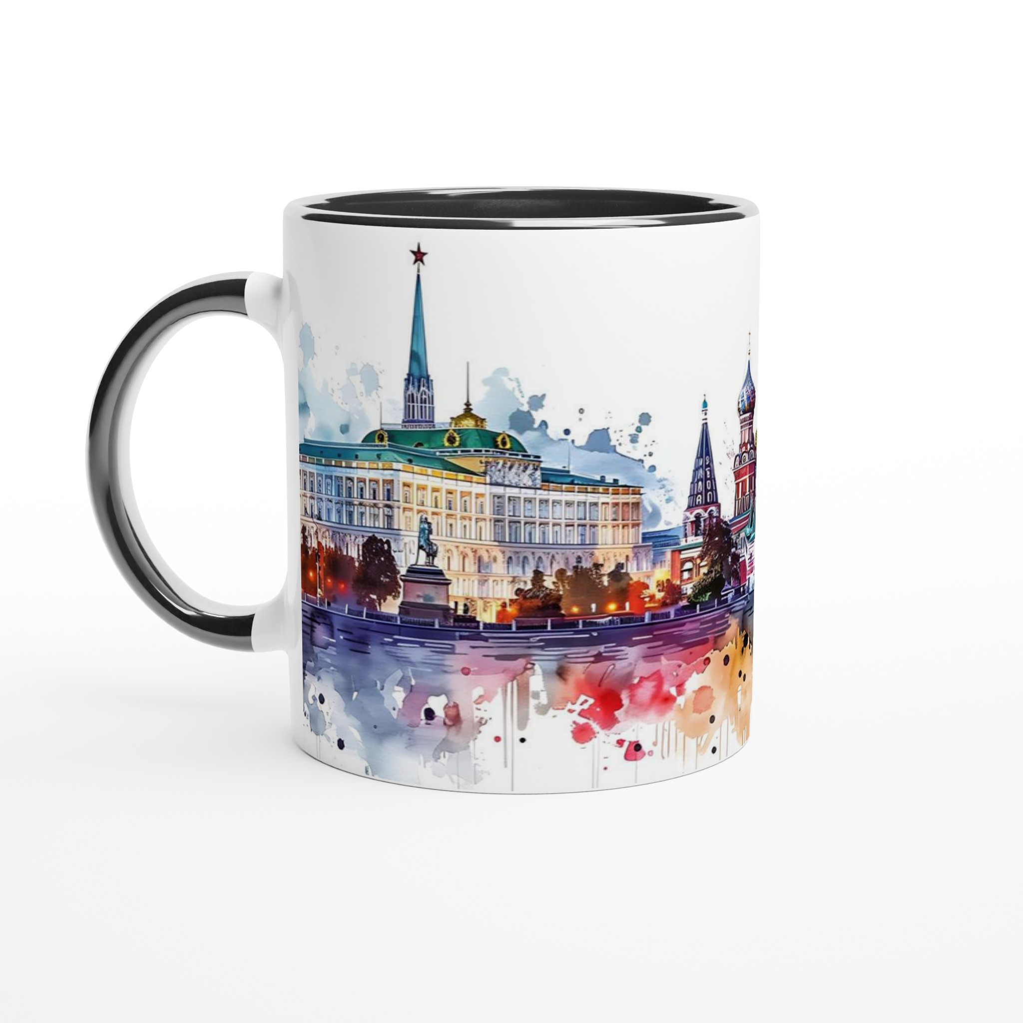 Abstrakt Moskva Vattenfärg Mugg - Livfulla Landmärken & Kreml Skyline 4 0b401355-5c1b-4cdd-afd3-15318dc8ff20