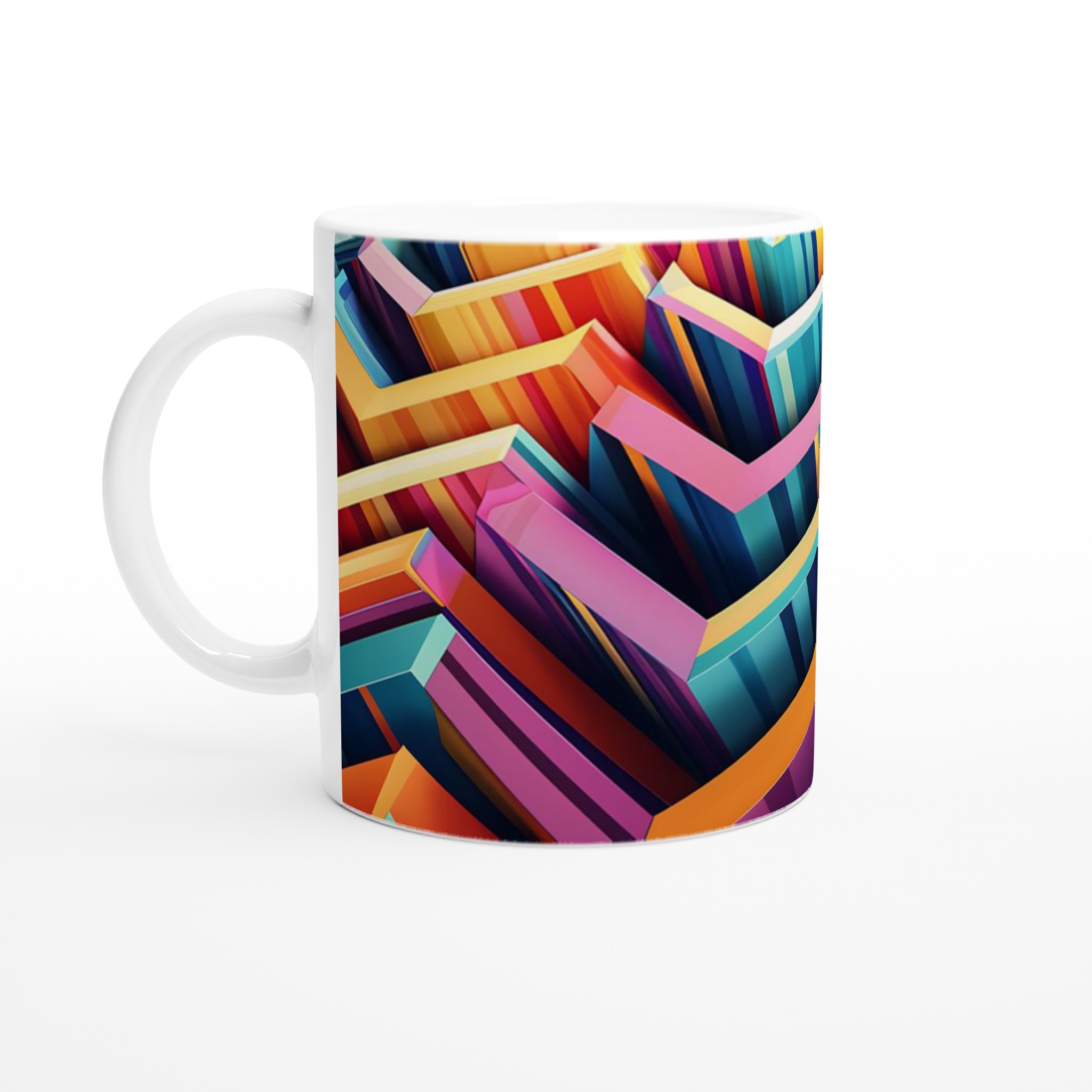 Abstrakt Chevron Mugg – Färgstark Keramik för Din Kaffestund i Valfri Färg! 1 0b4c9a34-a148-43e0-b91c-cab15e8aa7c3