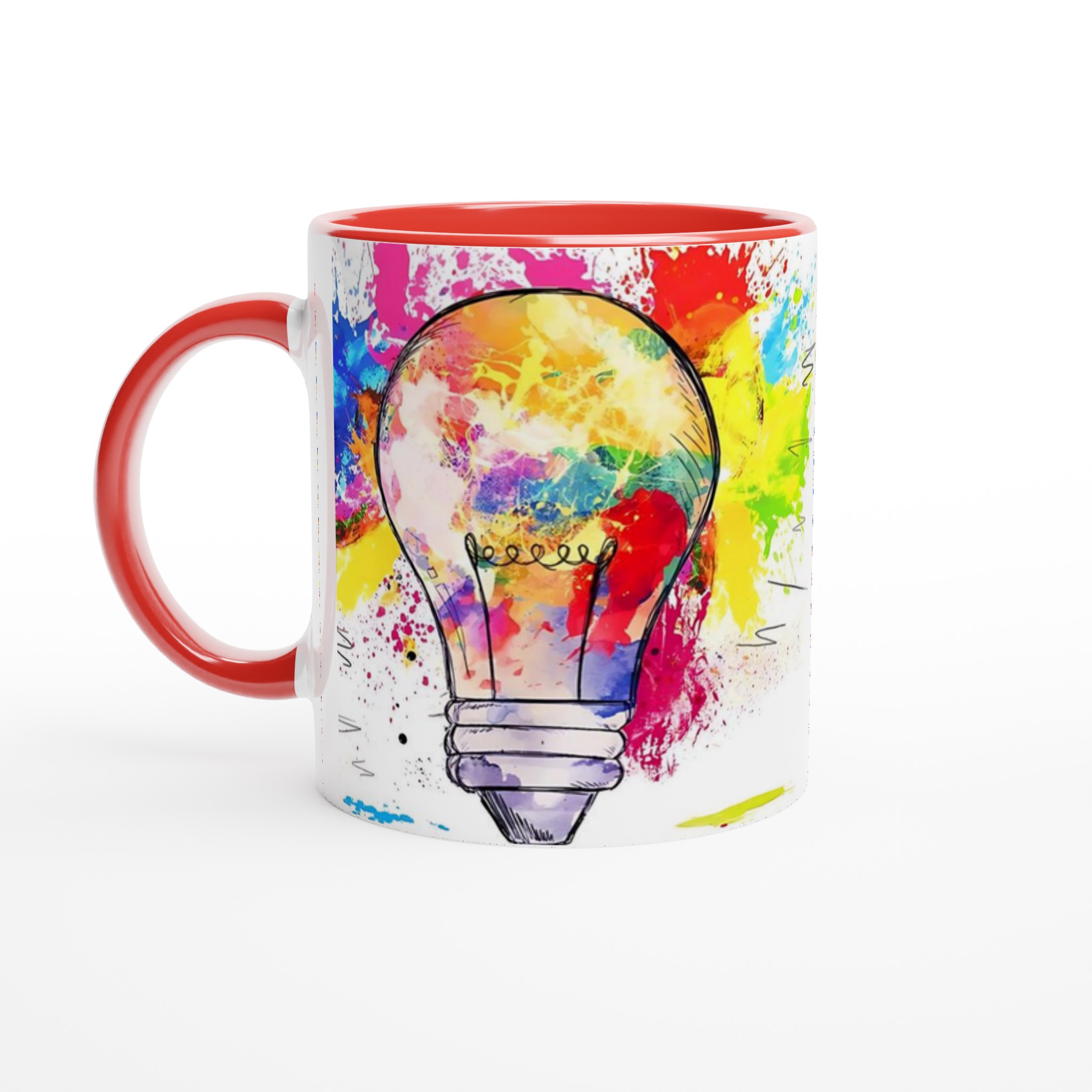 Vit 11oz keramisk mugg med färgstark, kreativ design – välj bland sju livfulla färger 5 0b636fea-8a3a-4f2e-8044-a8cecbcf1db3