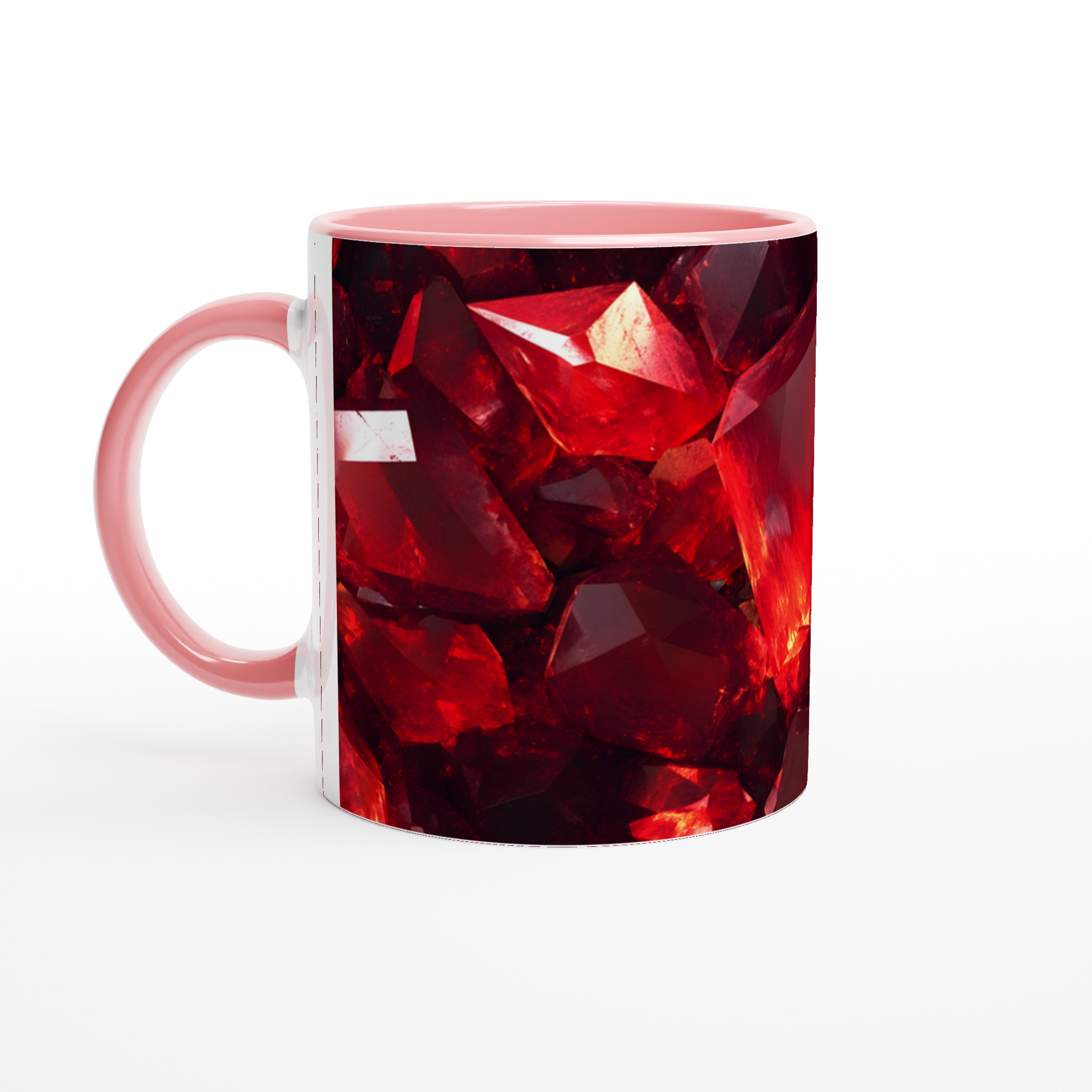 Rubinröd Kristallmugg – 11 oz Keramisk Mugg för Kaffe & Te i Sju Levande Färger 6 0b91397d-2697-4476-a06d-5262911f5fd4
