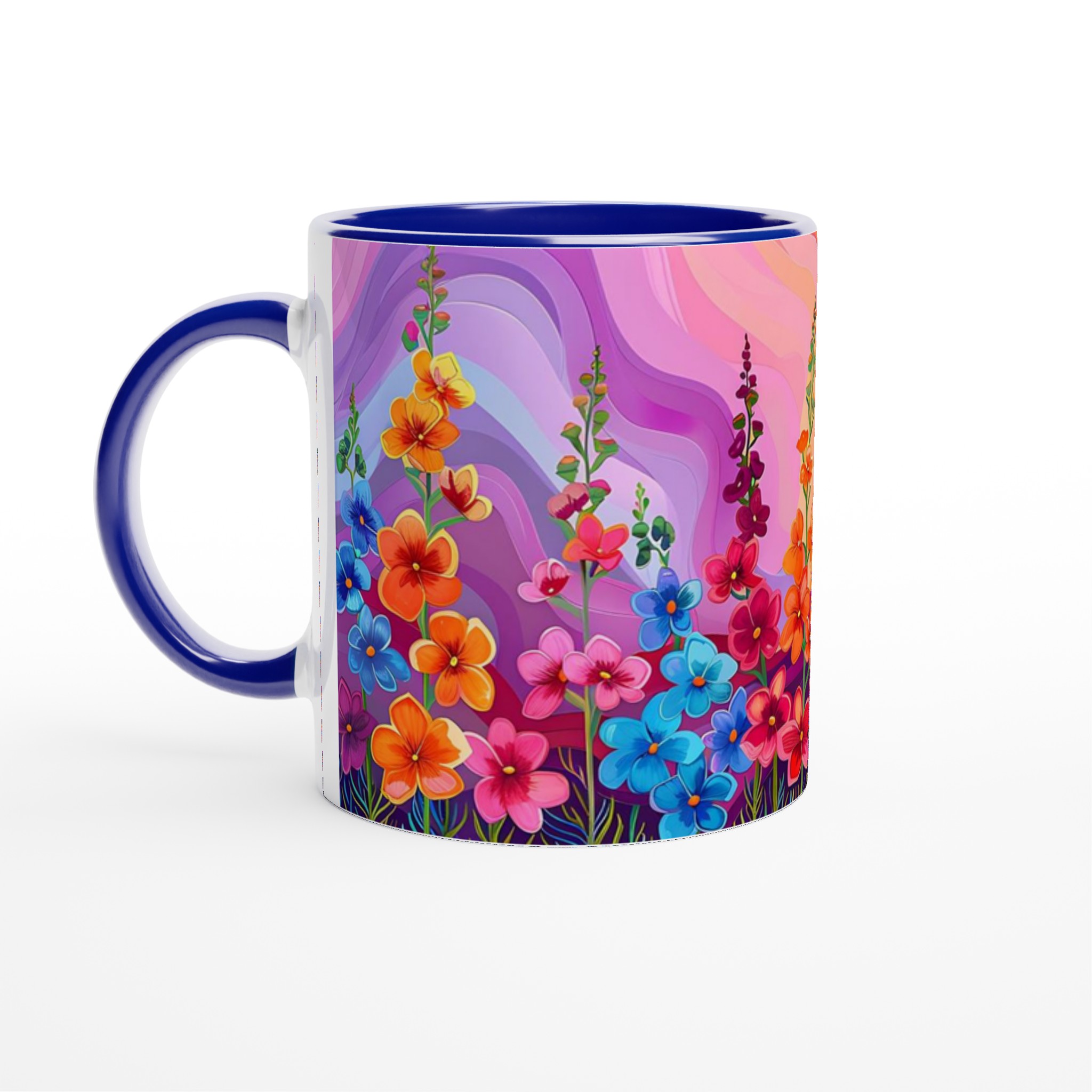 Färgsprakande Blomsteräng Keramikmugg – Din Kaffepaus i Regnbågens Alla Färger 2 0b9e366b-0354-4512-8332-dec157c631d0