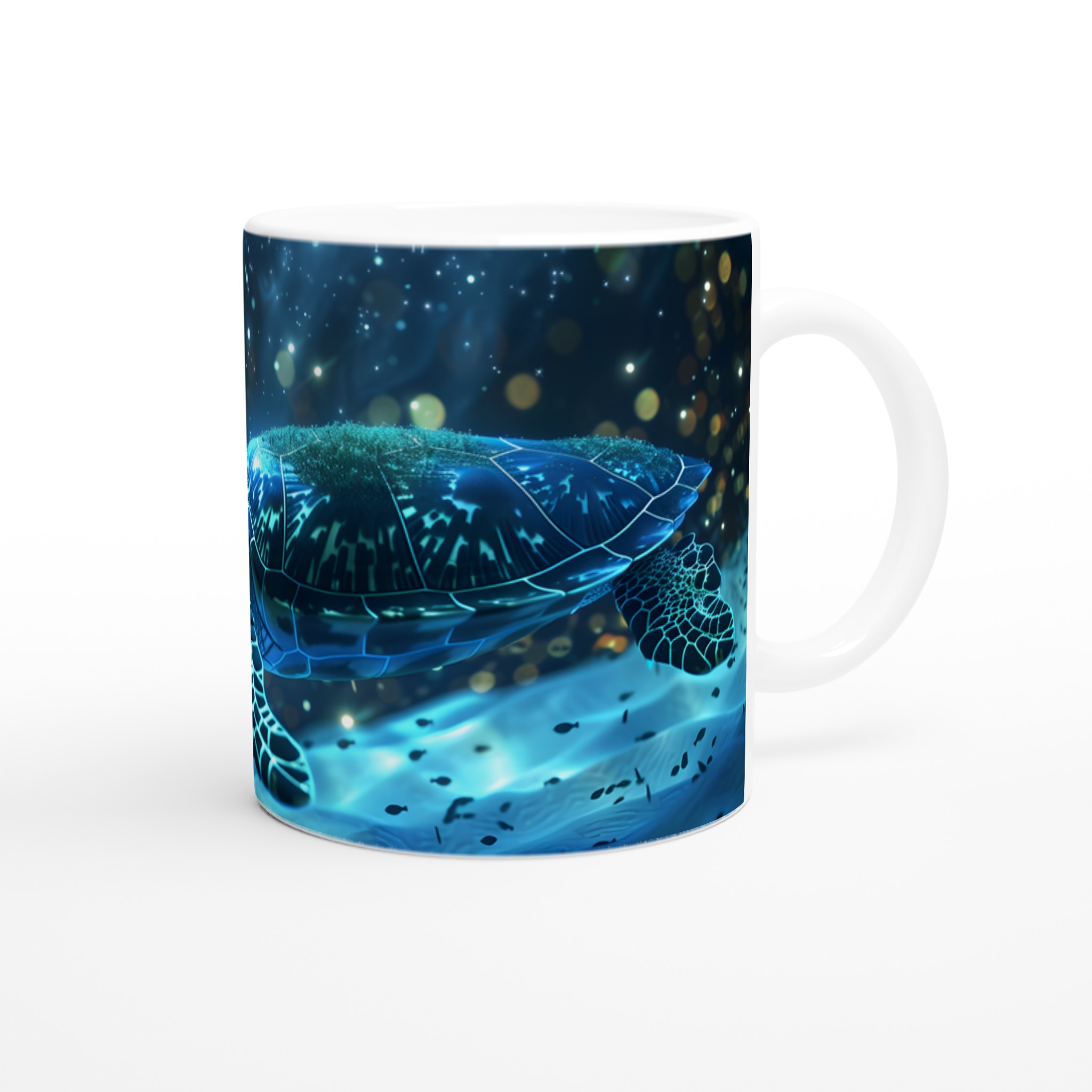 Magisk Blå Havssköldpadda 11oz Keramisk Mugg – Drömlik Design i Flera Färger 9 0bd7a077-cdab-4e9f-a811-e9f344af188a