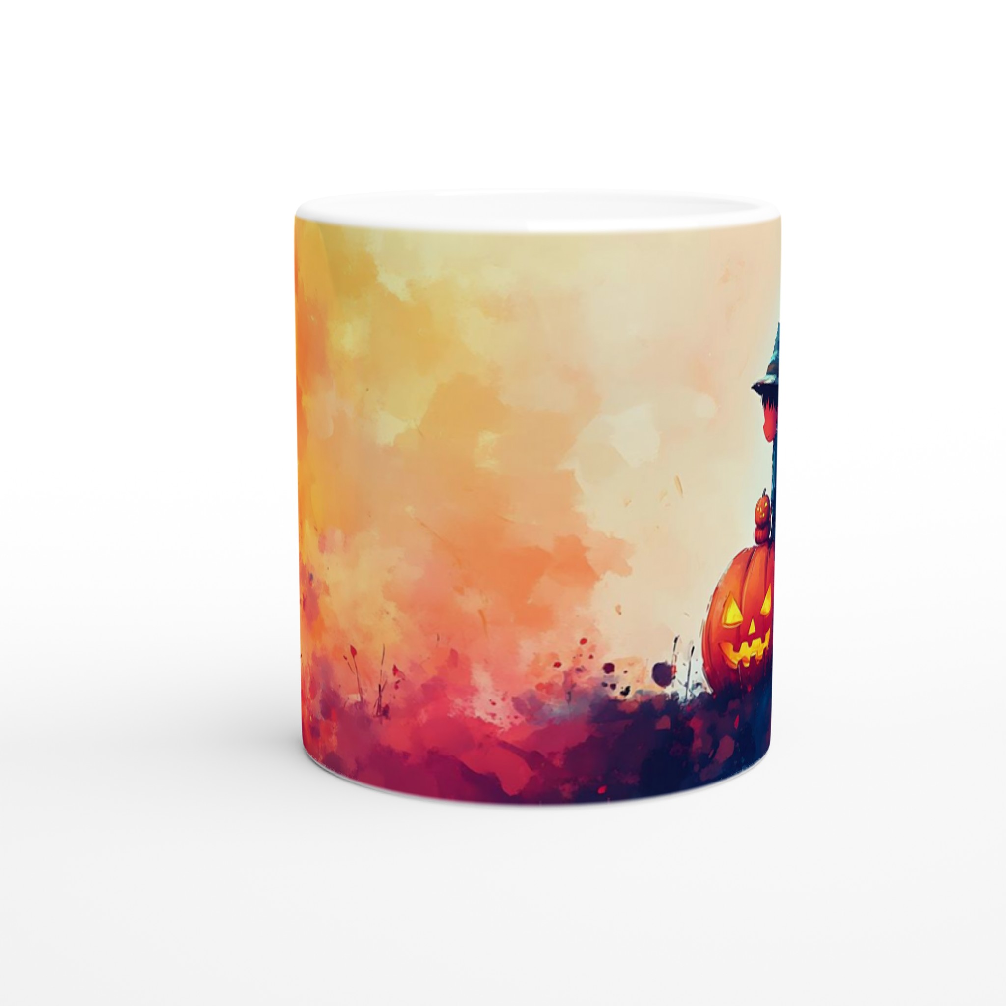 Magisk Halloween Mugg – Lekfull Design i Akvarell | 11oz Keramisk Kaffemugg 8 0bf0aa32-892e-48ca-bf8e-e5481ca51c25