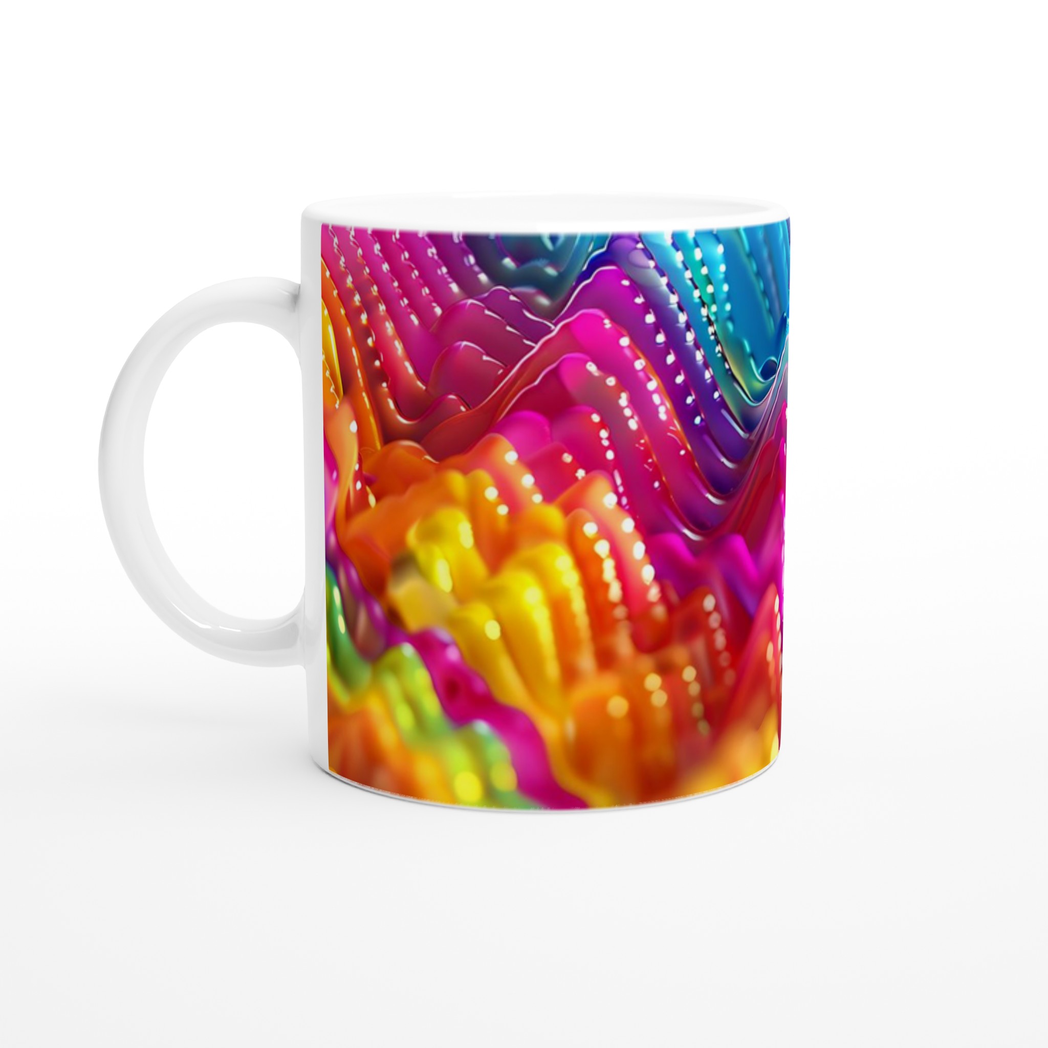 Abstrakt Vågmotiv 11oz Keramisk Mugg – Färgglad Design för Ditt Val 1 0c0a0a48-cb2d-4a7e-bd9f-e686aed6daf9