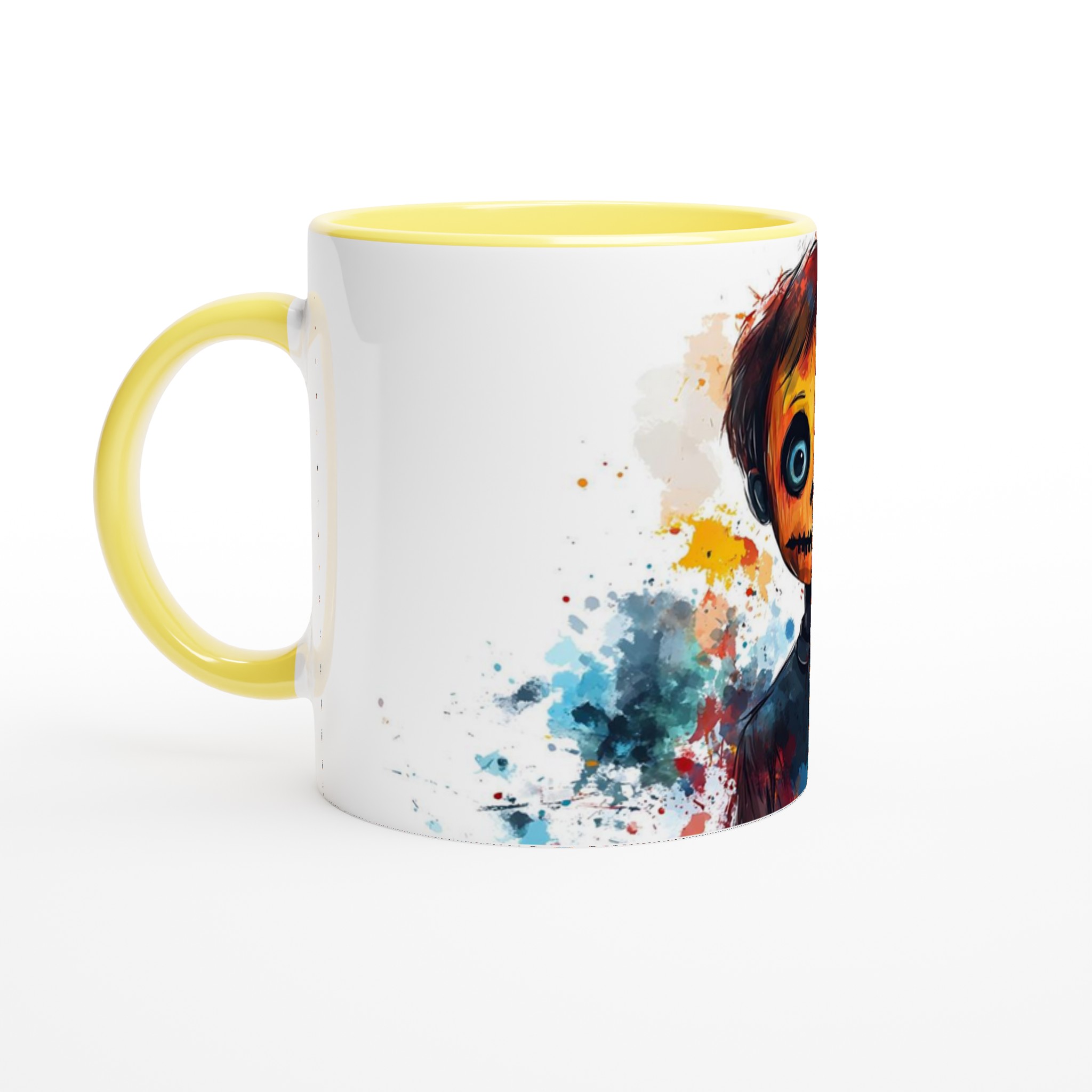 Unik Akvarell Skräckfigur Keramisk Mugg - Färgglad Skräck Konst för Kaffeälskare, Välj Din Färg! 3 0c762fe8-3a16-44d7-b6b3-b21dd257a3ed