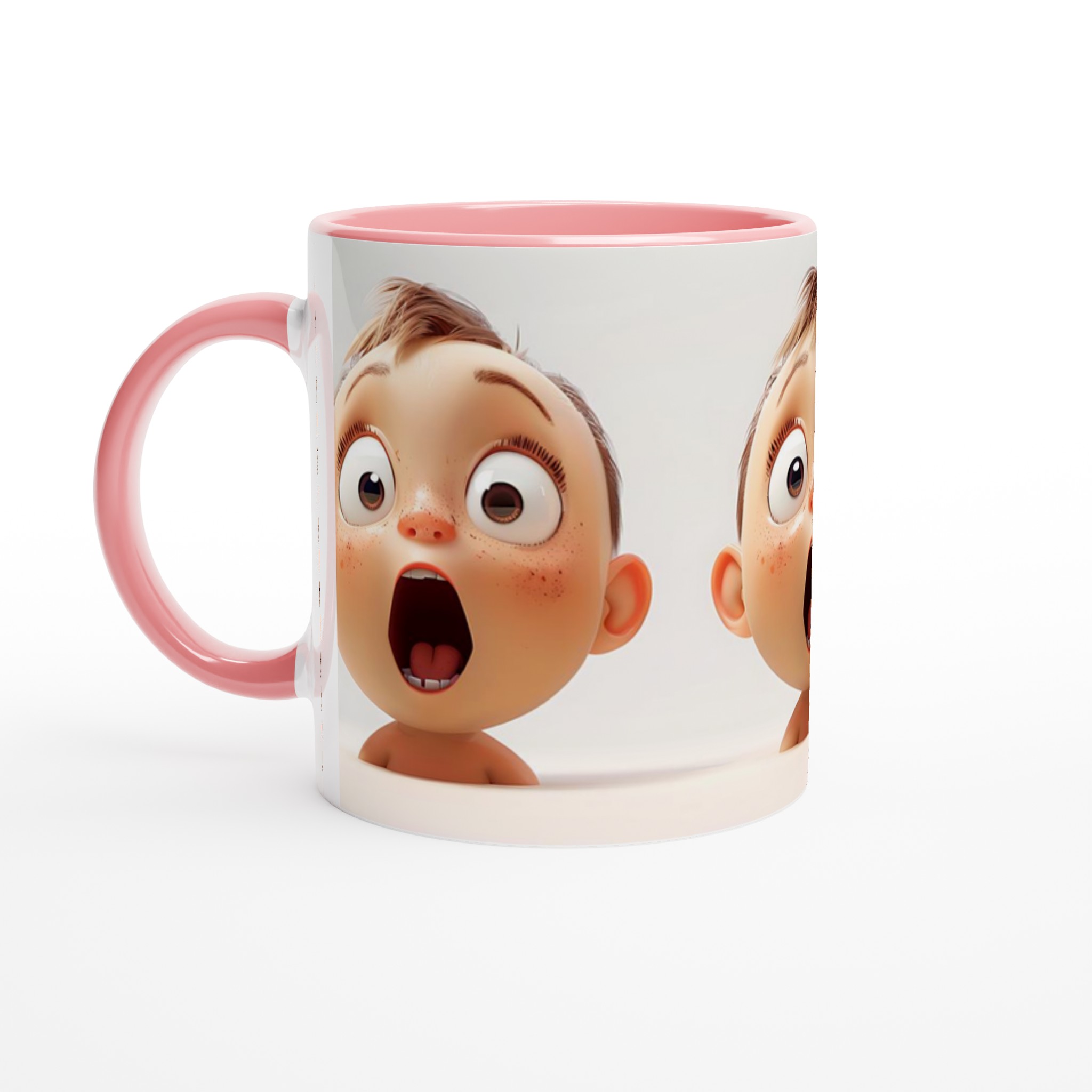 Förvånad Baby Ansikte Mugg - Charmig Keramisk Mugg för Varje Kaffestund 6 0cba9e56-40e2-418a-bcb1-15c0baf77429